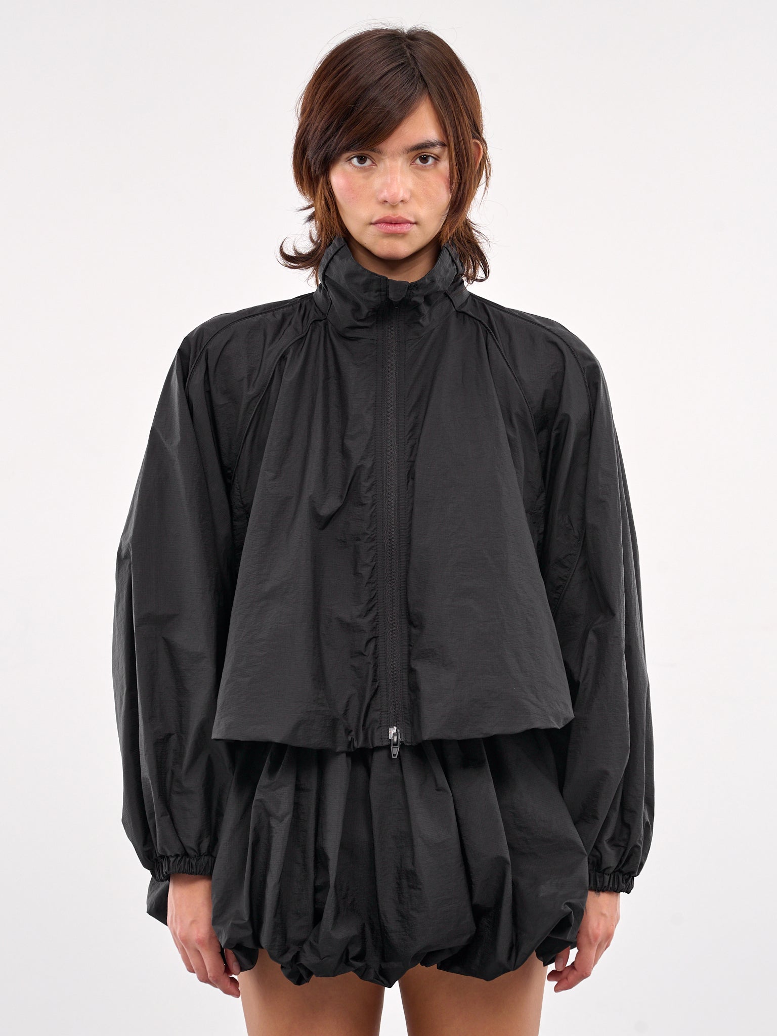 Cropped Zip-Up Blouson (5539W505-BLACK)