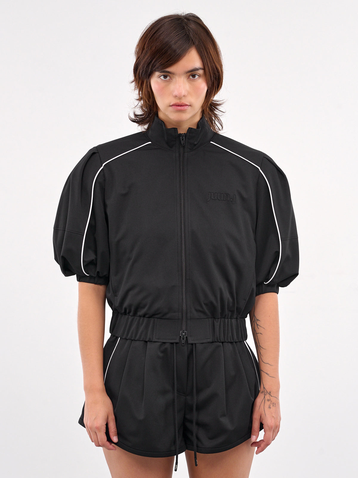 Zip-Up Puff Blouson (5539W515-BLACK)