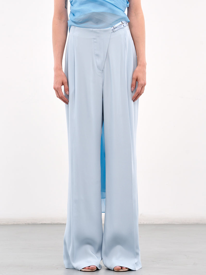 Pleated Trousers (56-LIGHT-BLUE)