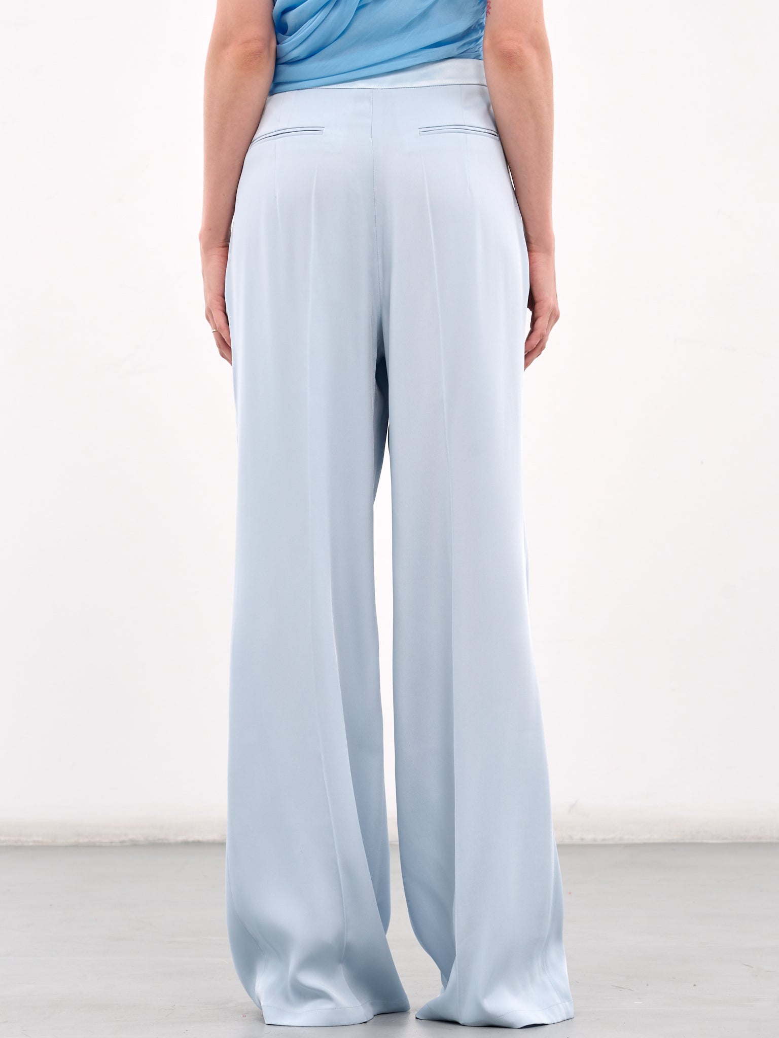 Pleated Trousers (56-LIGHT-BLUE)