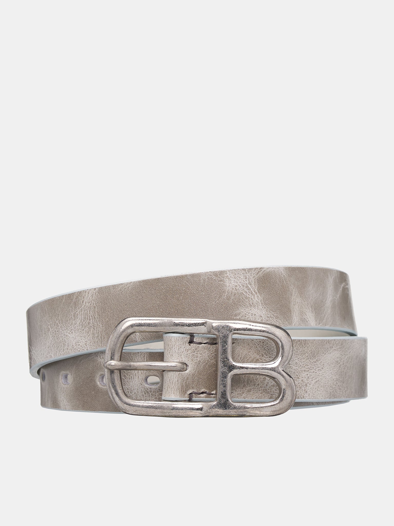 Logo Buckle Belt (69BT24-GRAY)