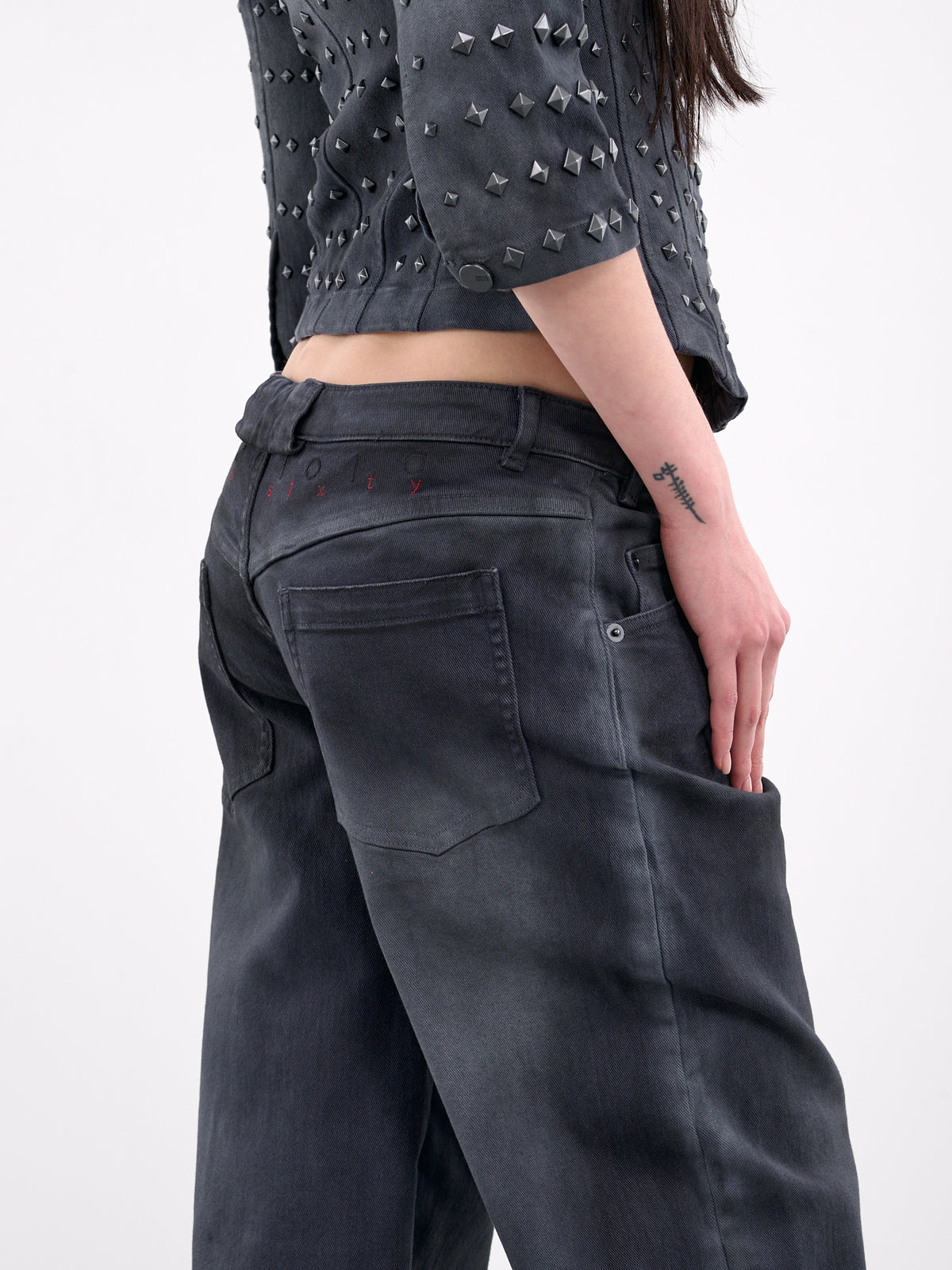 Mowalola Baggy Jeans (6L4JJ5850000-BLACK)