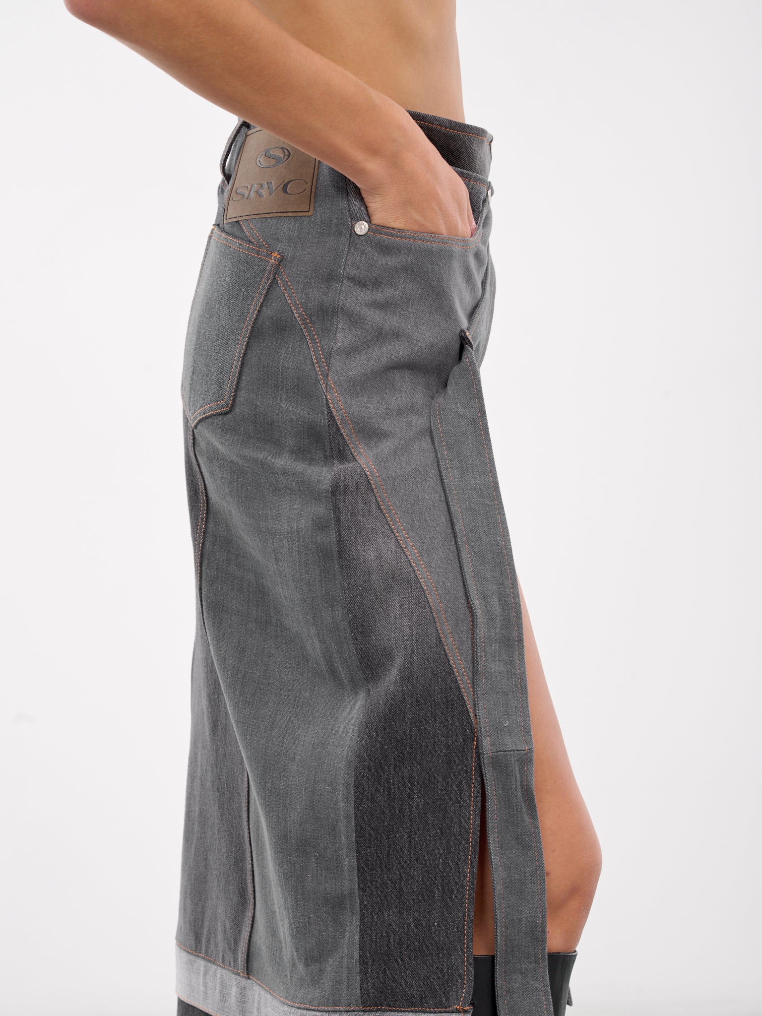 Denim Metro Skirt (777-397-DENIM-GREYS)