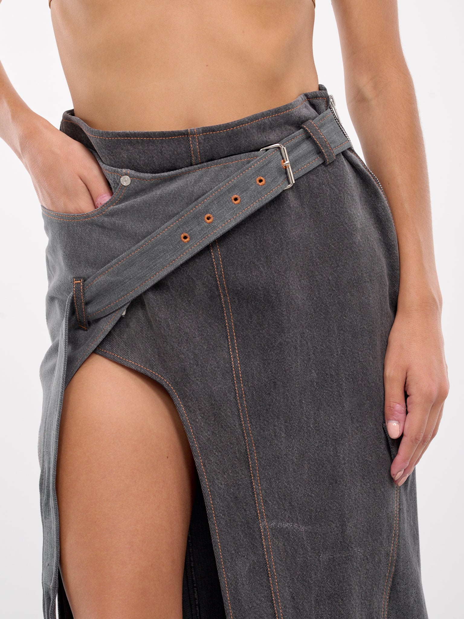 Denim Metro Skirt (777-397-DENIM-GREYS)