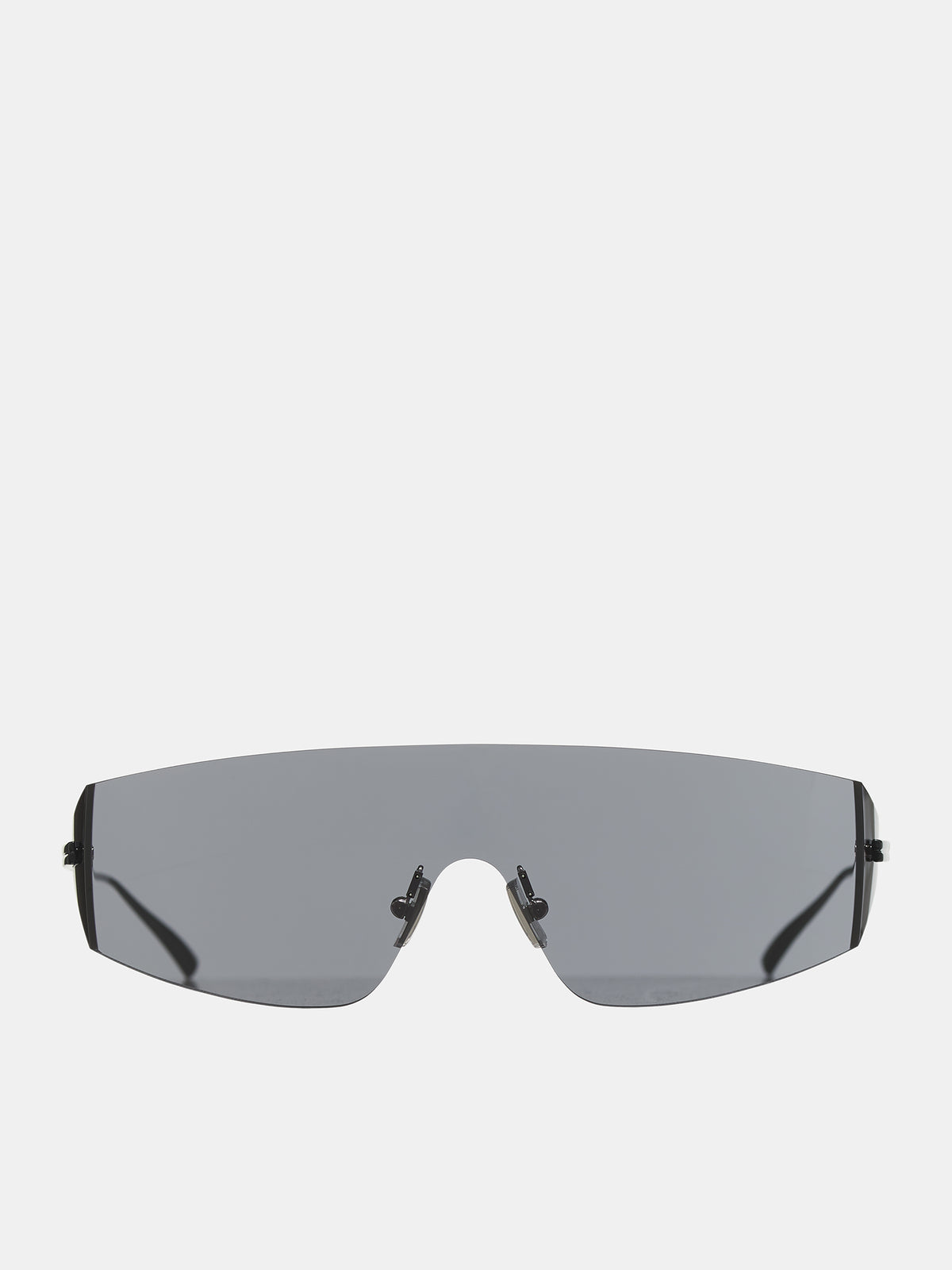 Futuristic Shield Sunglasses (791652V4450-LIGHT-GREY-BLACK)