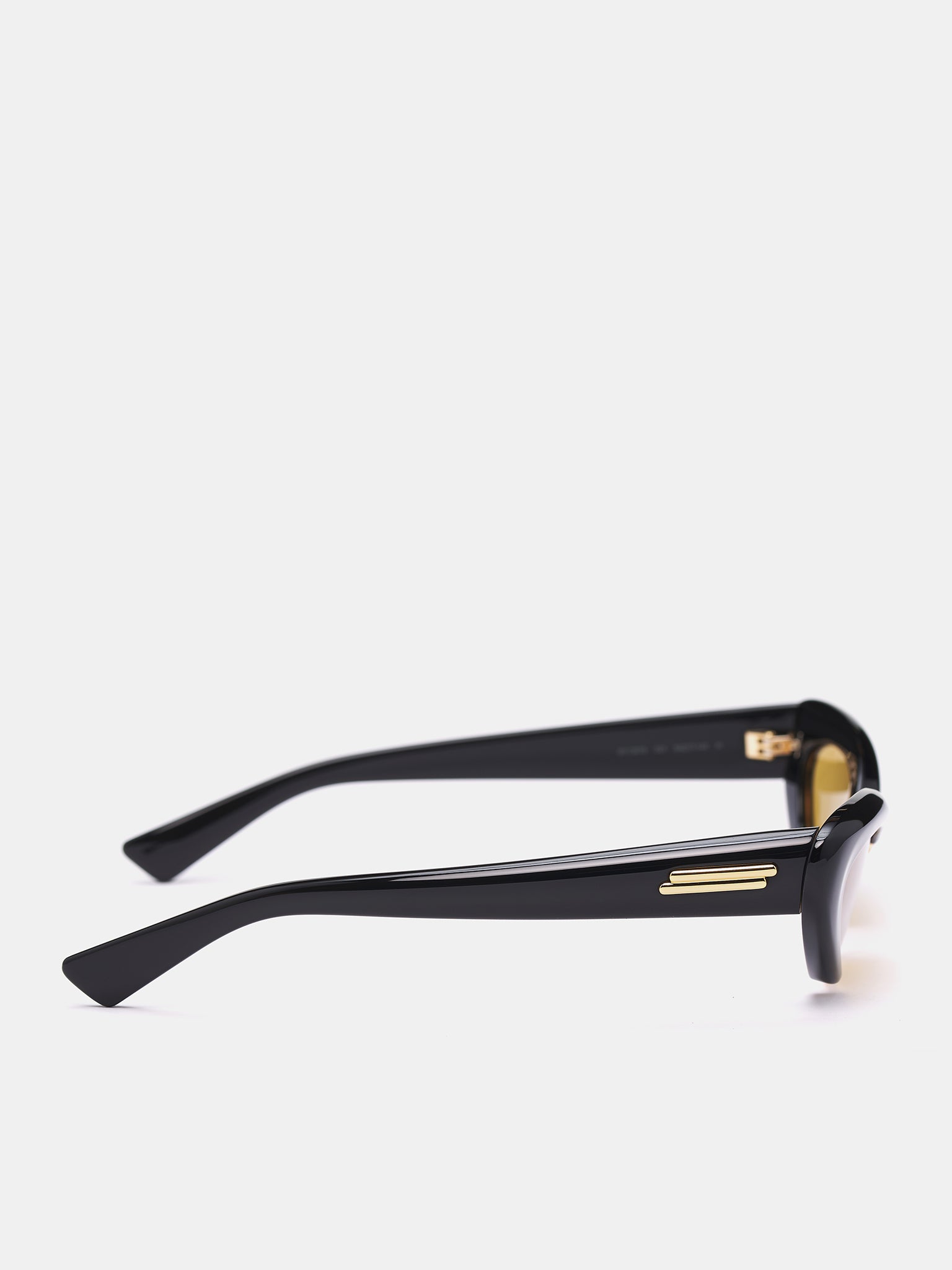 Angle Cat Eye Sunglasses (821457V2Q30-1004-BLACK-YELLOW)