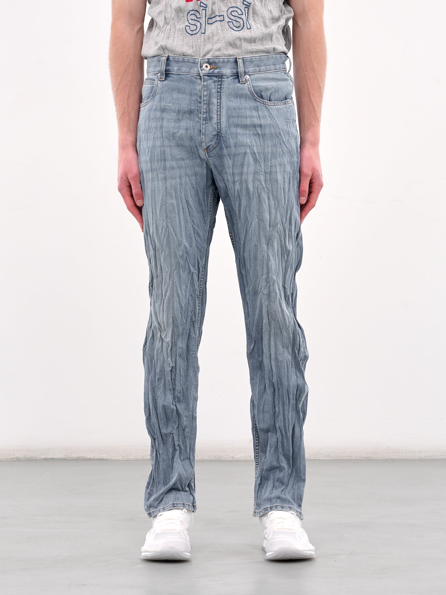 Crushed Denim Jeans (833038V5N10-LIGHT-BLUE)