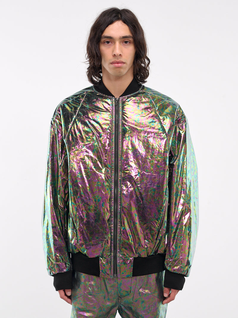 Iridescent Bomber Jacket (877BLM1-R-ACID)