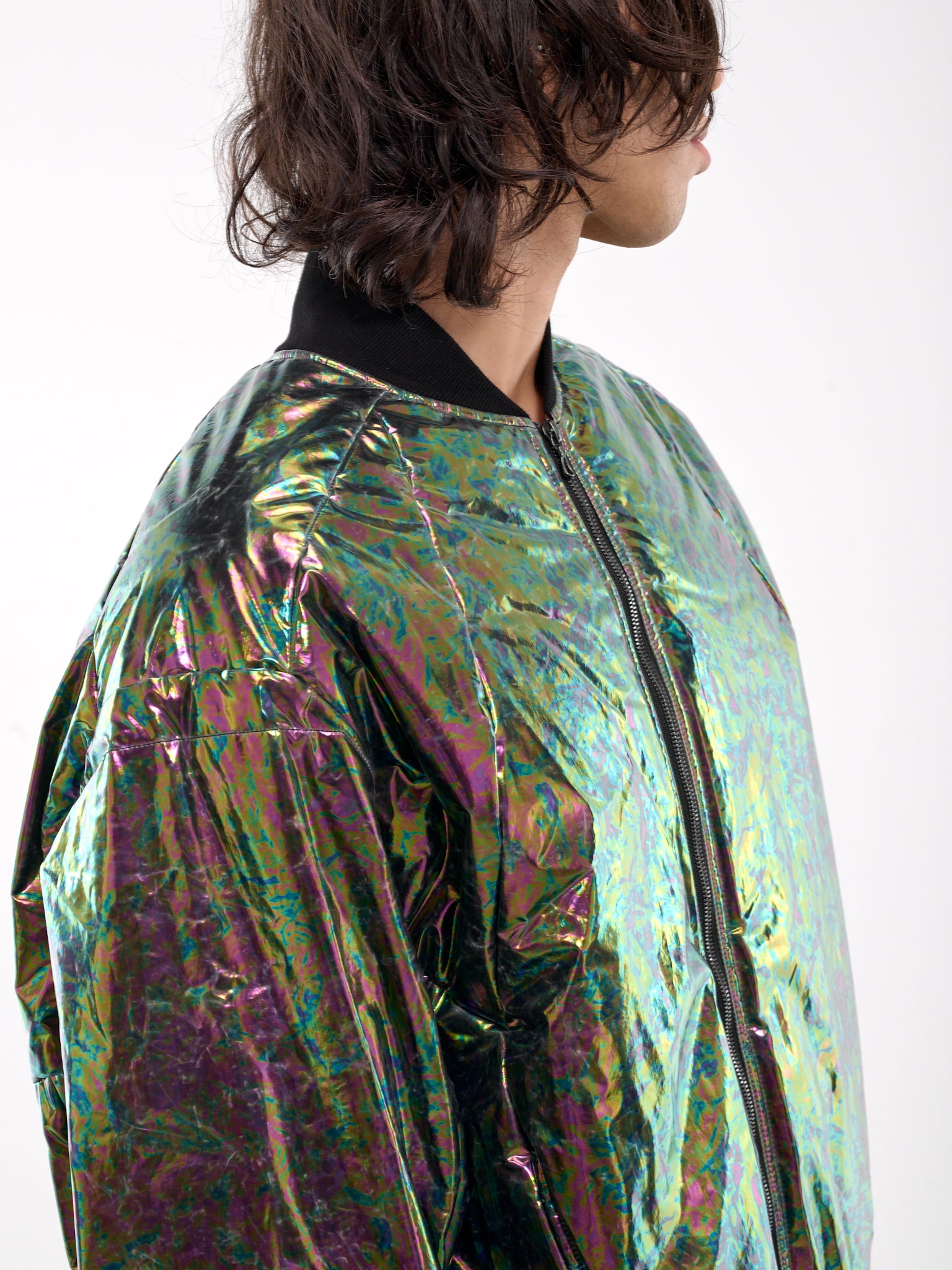 Iridescent Bomber Jacket (877BLM1-R-ACID)