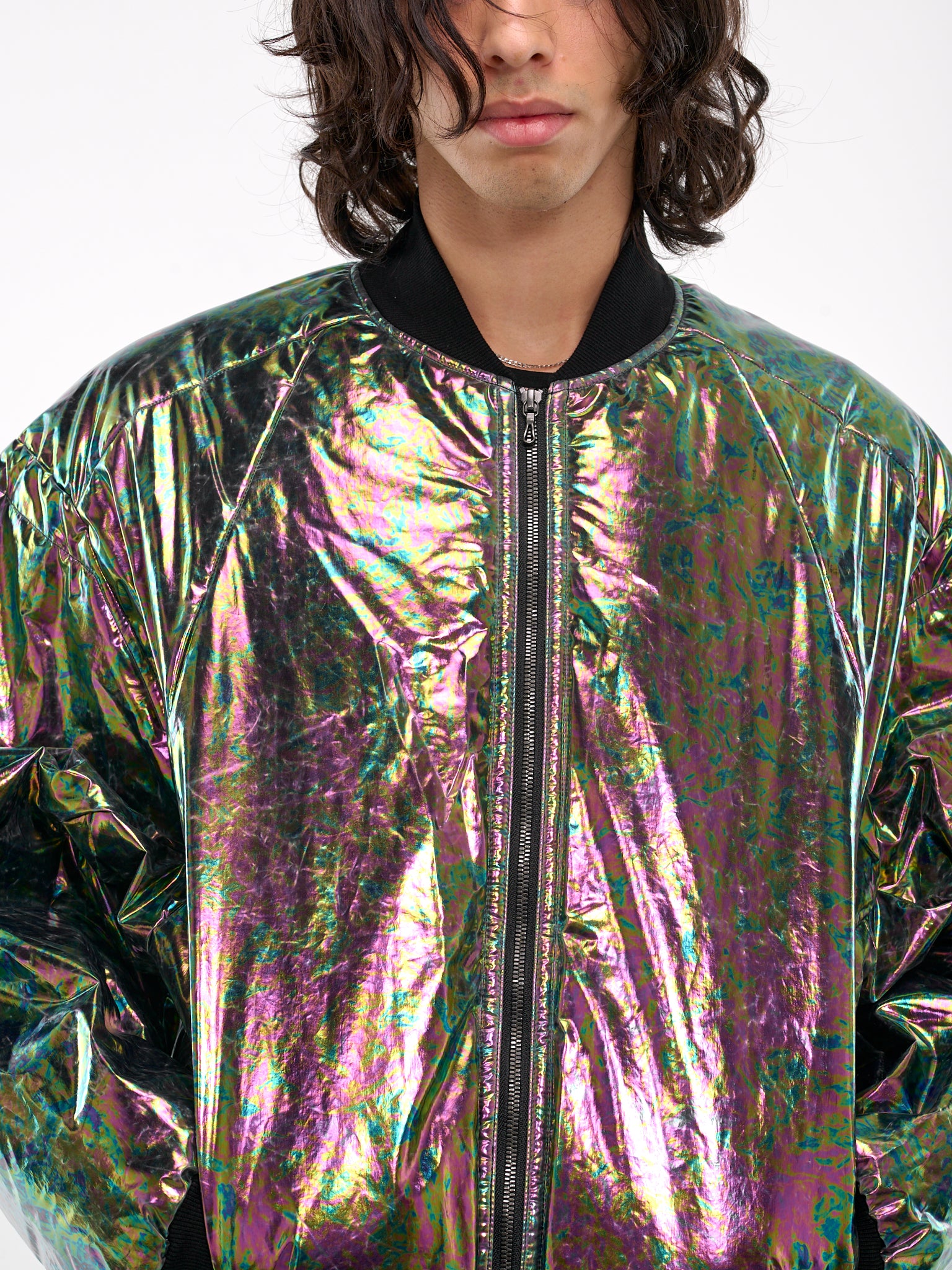 Iridescent Bomber Jacket (877BLM1-R-ACID)