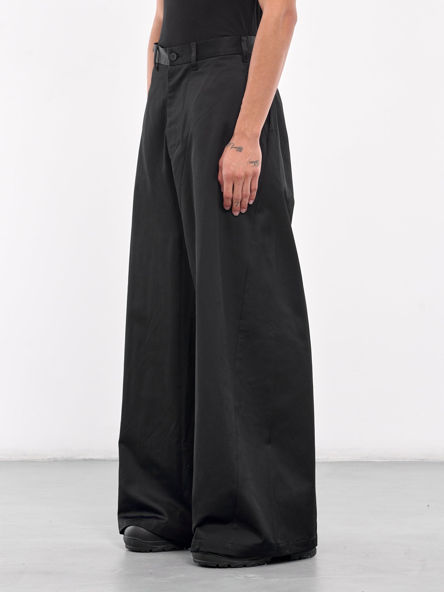 Wide Leg Trousers (877PAM1-BLACK)