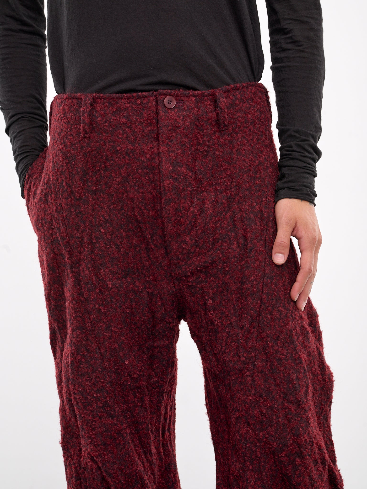 Wool-Mohair Trousers (877PAM6-CINNABAR)