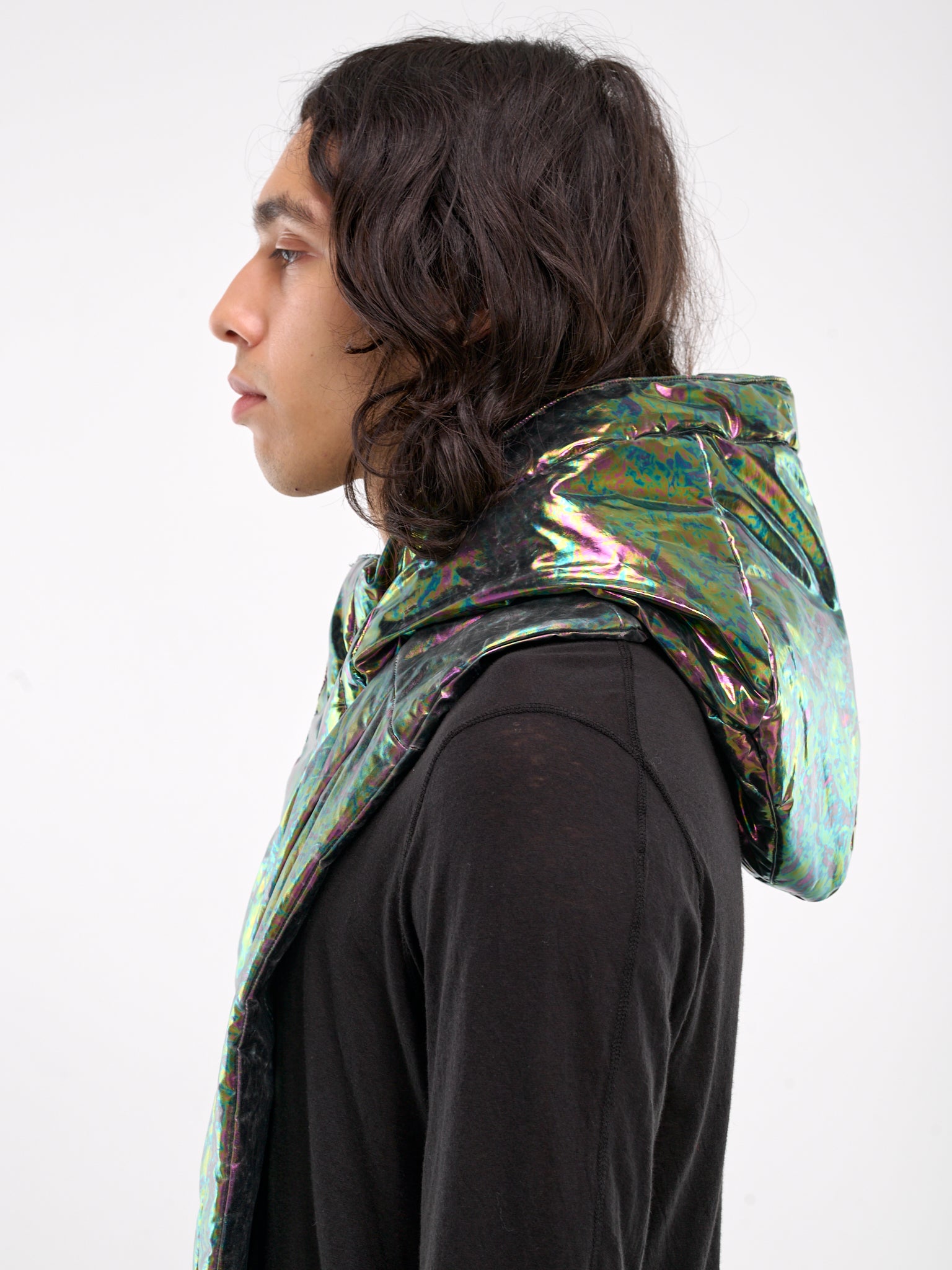 Padded Nylon Scarf Hood (877STU5-R-ACID)