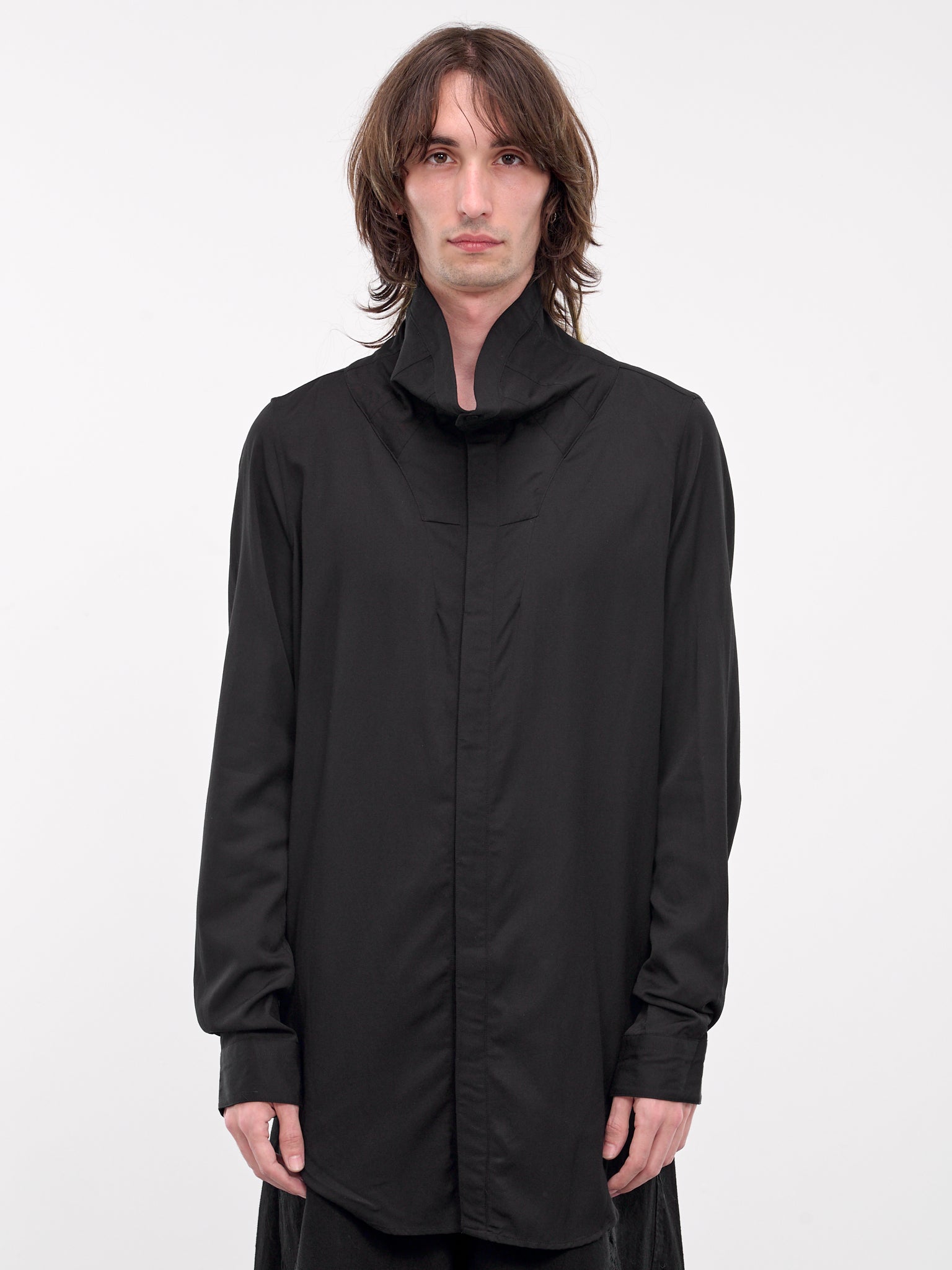 High Neck Shirt (879SHM3-BLACK)