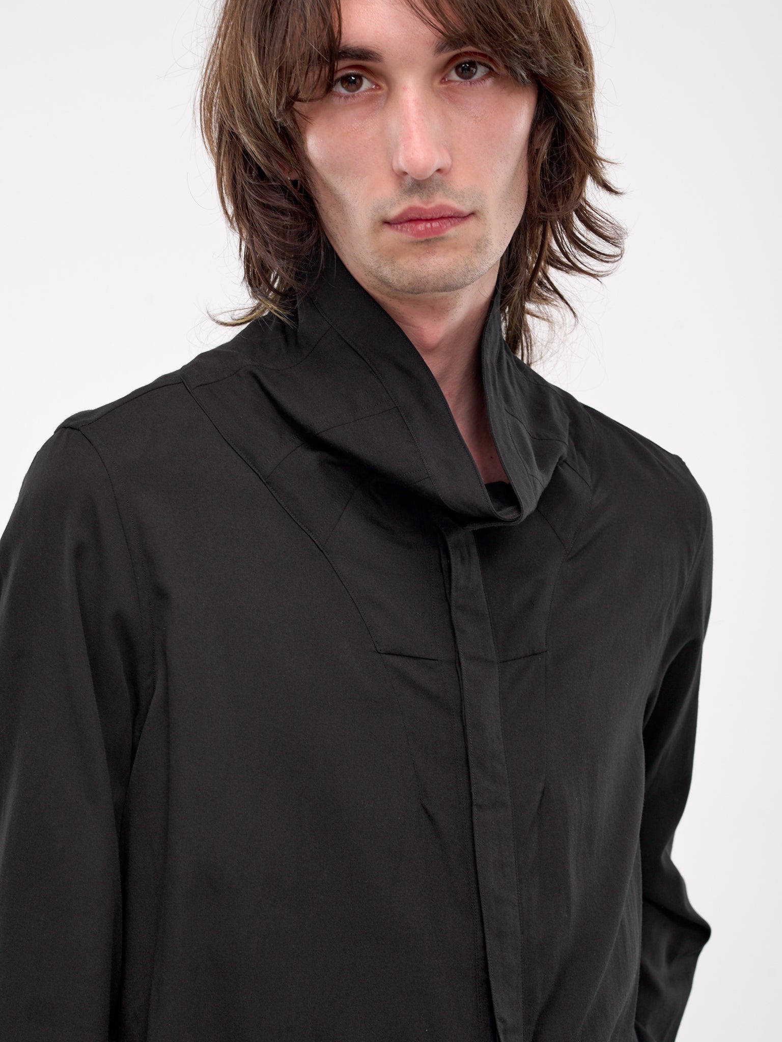 High Neck Shirt (879SHM3-BLACK)