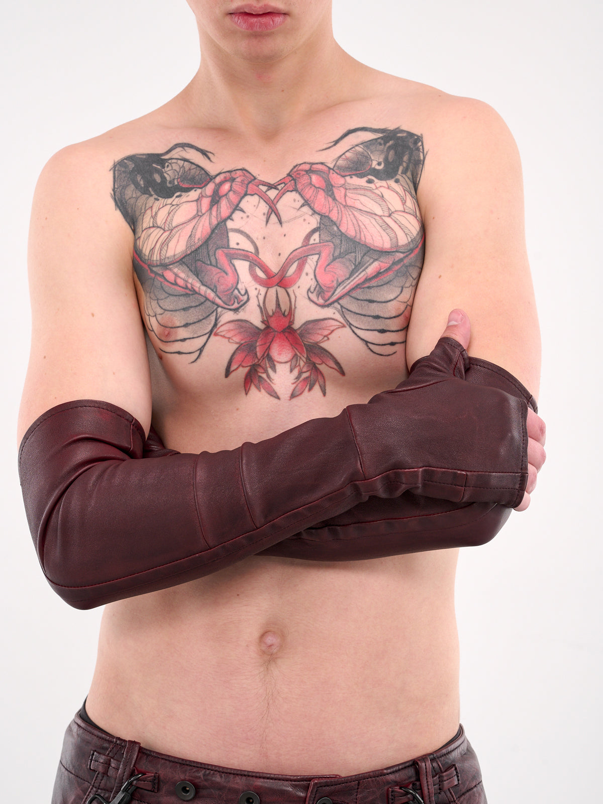 Trinity Leather Gloves (897ACU2-BLOOD)