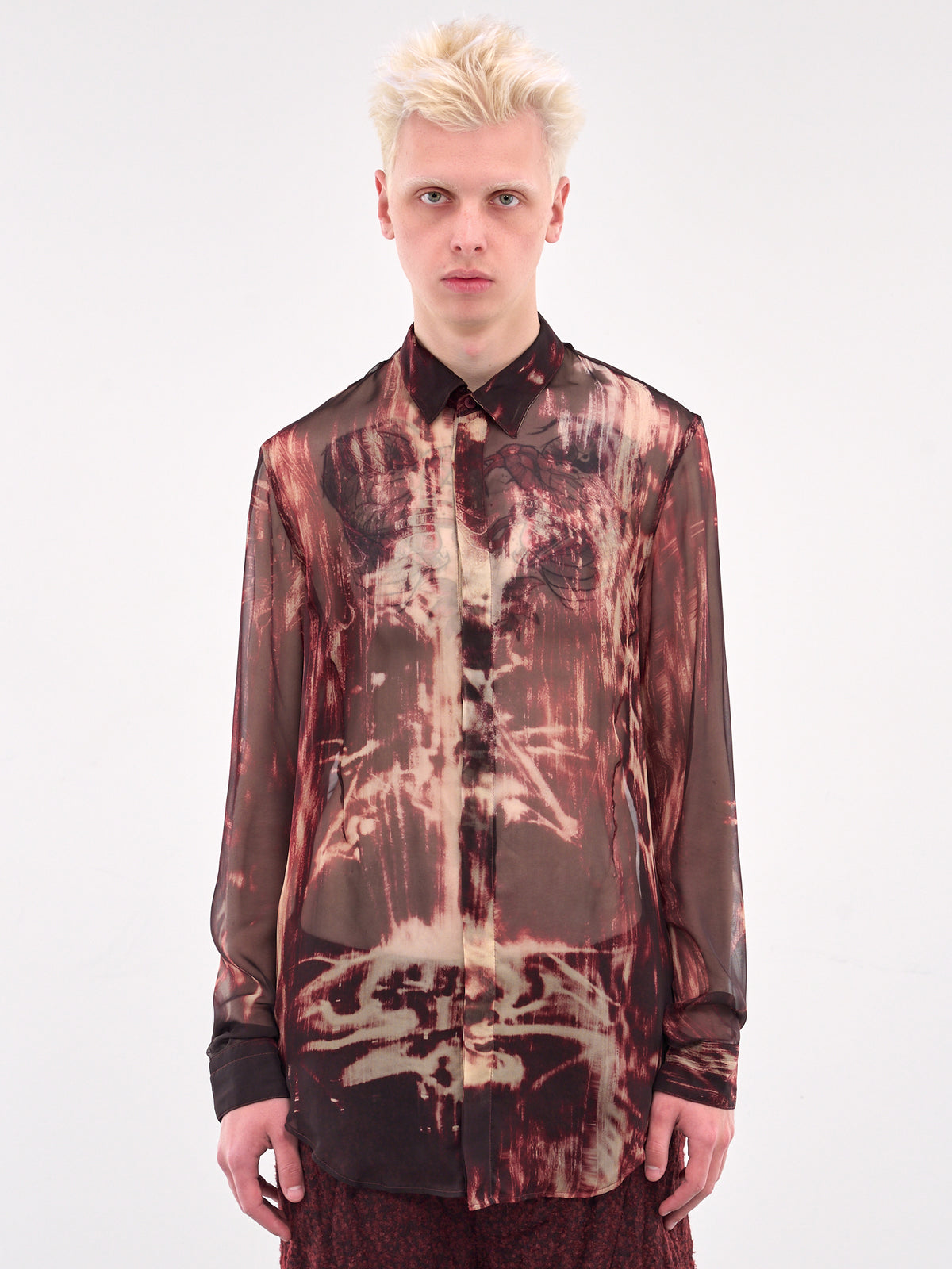 Silk Prayer Shirt (897SHM4-BLOOD)