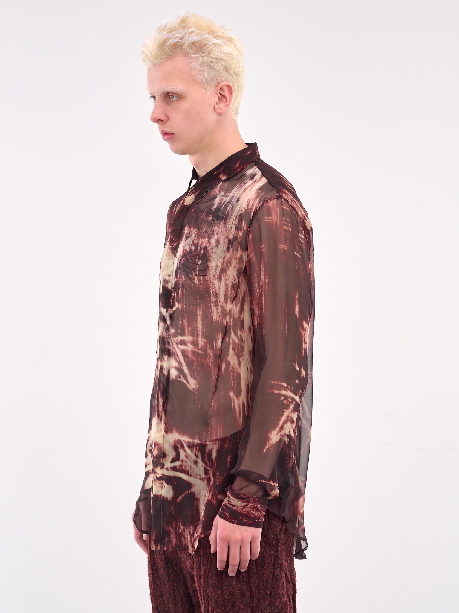 Silk Prayer Shirt (897SHM4-BLOOD)