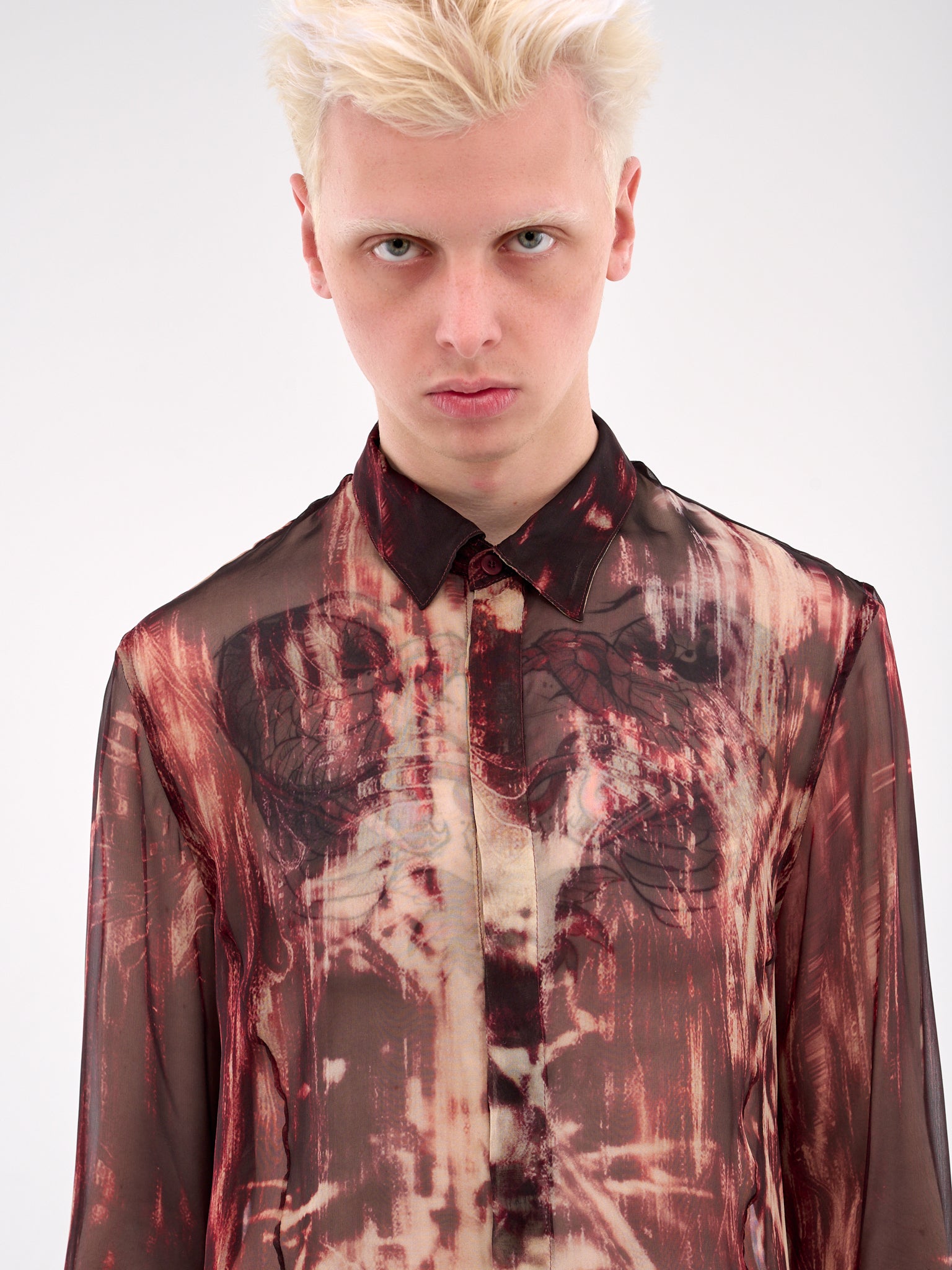 Silk Prayer Shirt (897SHM4-BLOOD)