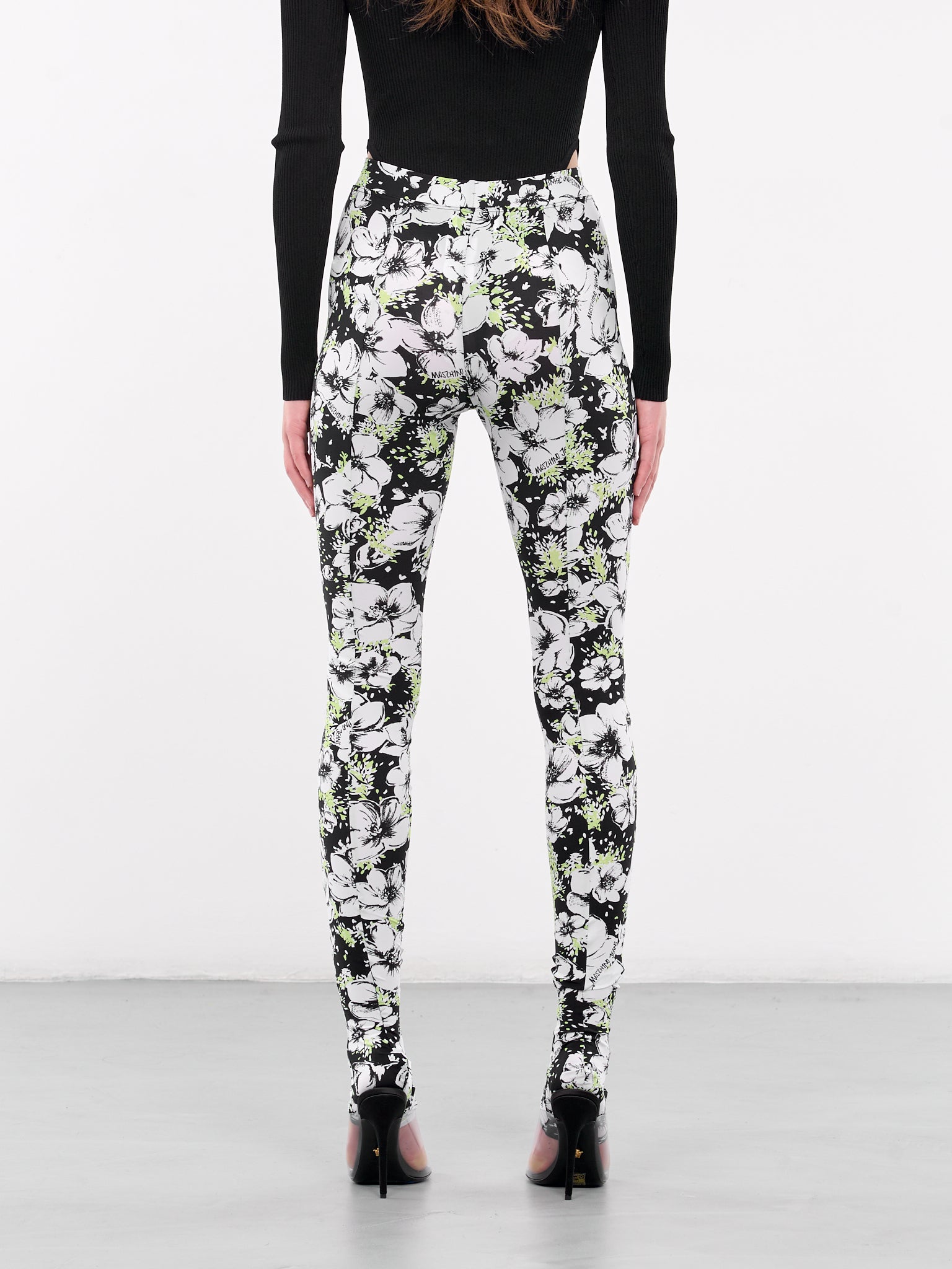 Floral Leggings (A0342-8741-MULTI-BLACK)