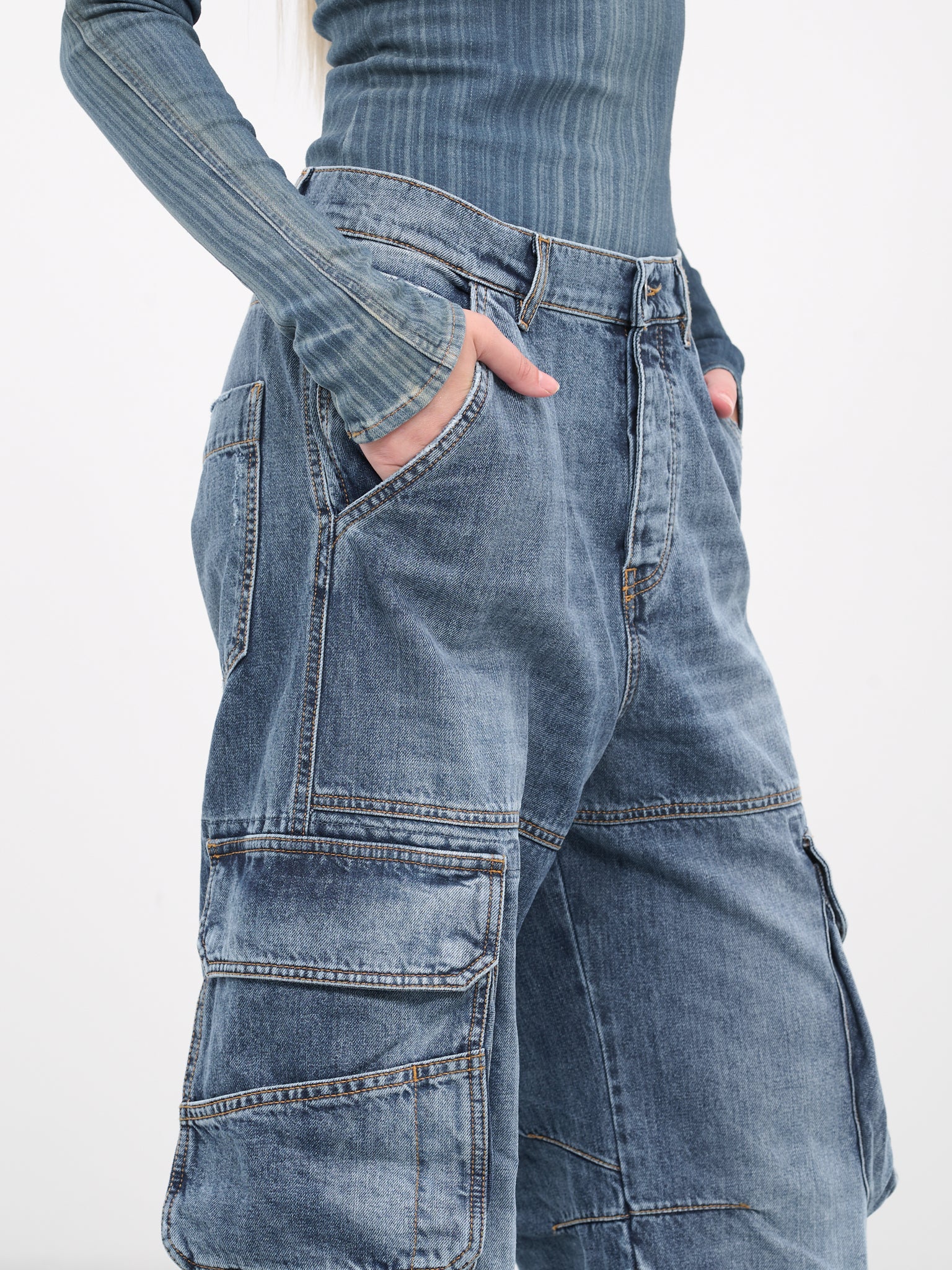 D-Side Cargo Jeans (A11871-0NLAX-01-DENIM)