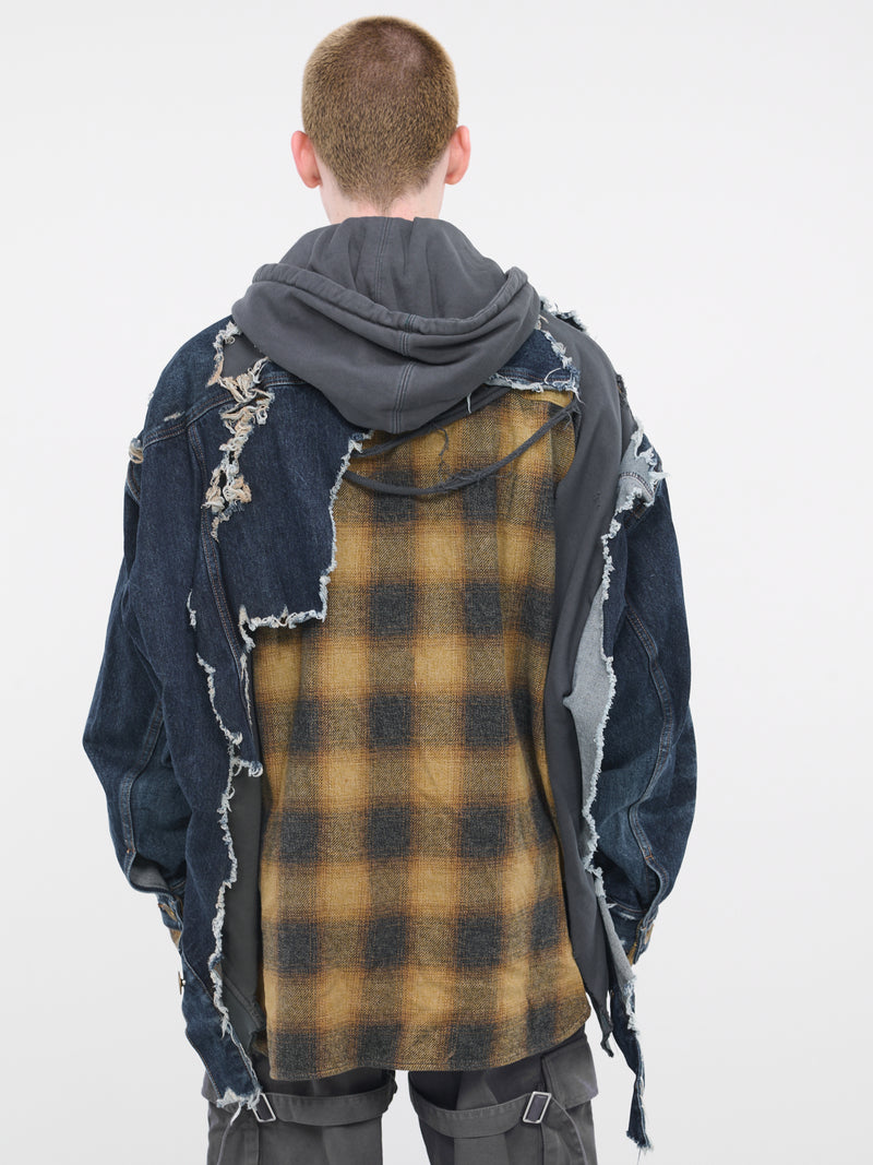 Marni H.Lorenzo Flocked Denim Trucker Jacket