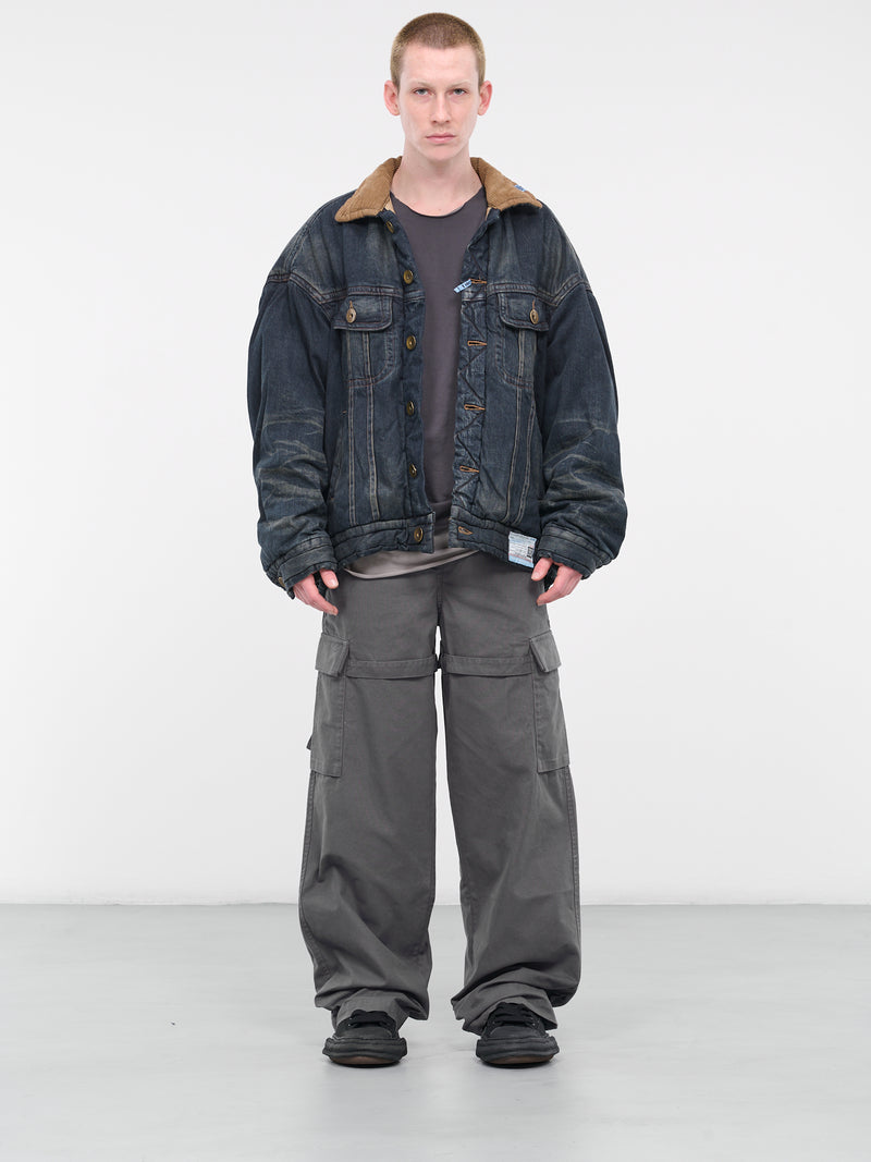 Marni H.Lorenzo Flocked Denim Trucker Jacket