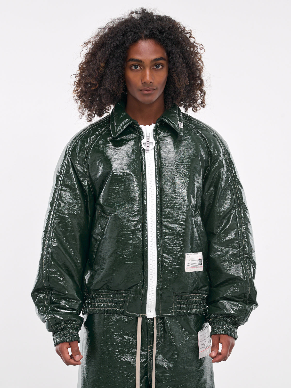 Faux Leather Jacket (A13BL061-GREEN)