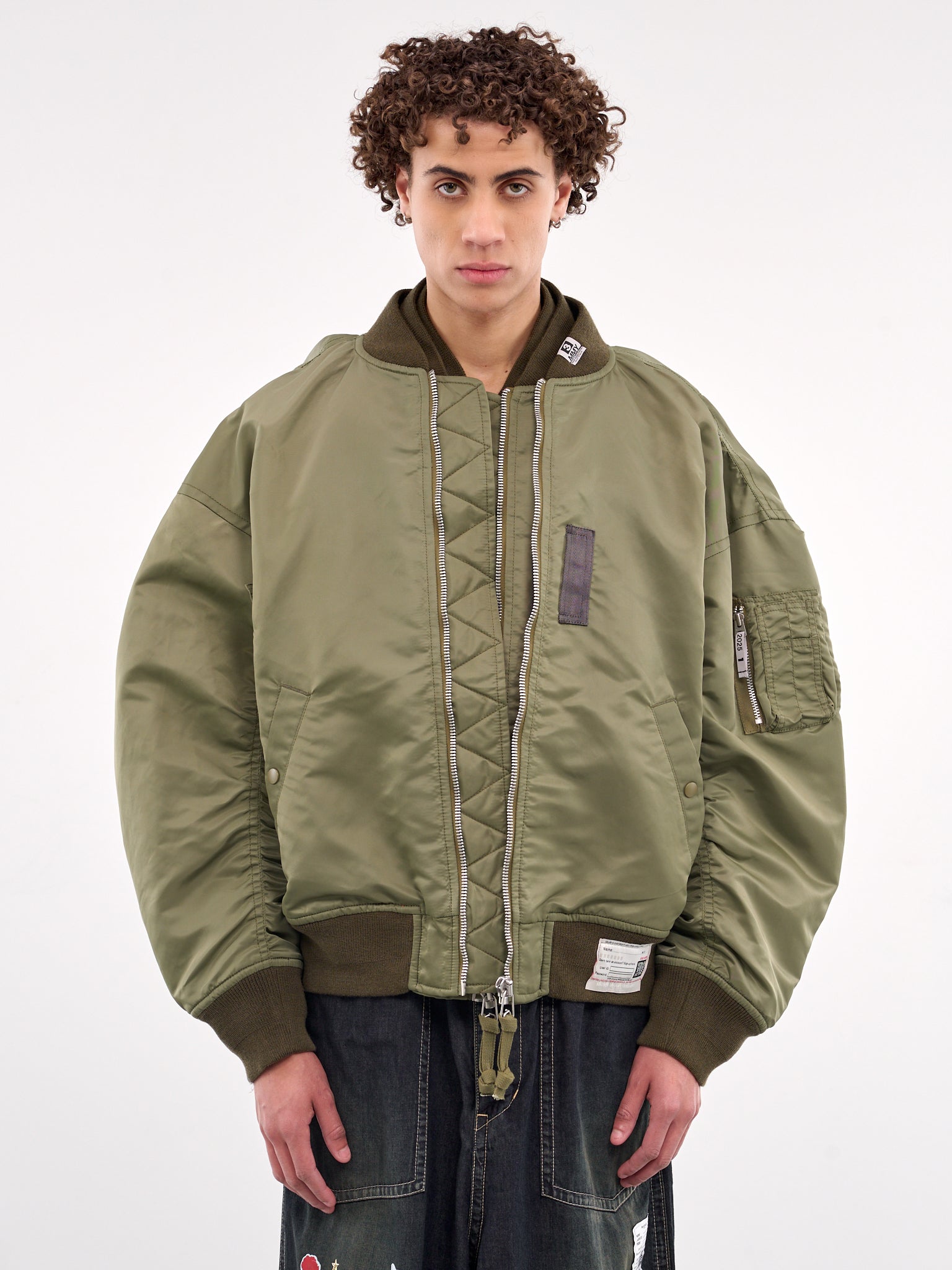 Layered Bomber Jacket (A14BL056-KHAKI)