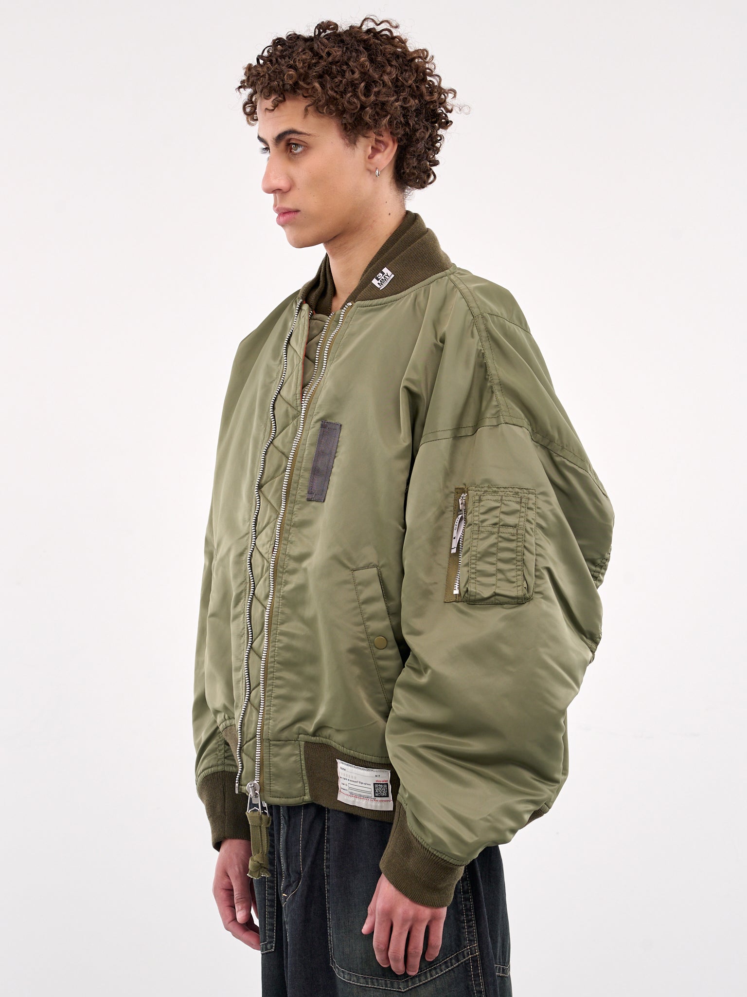 Layered Bomber Jacket (A14BL056-KHAKI)