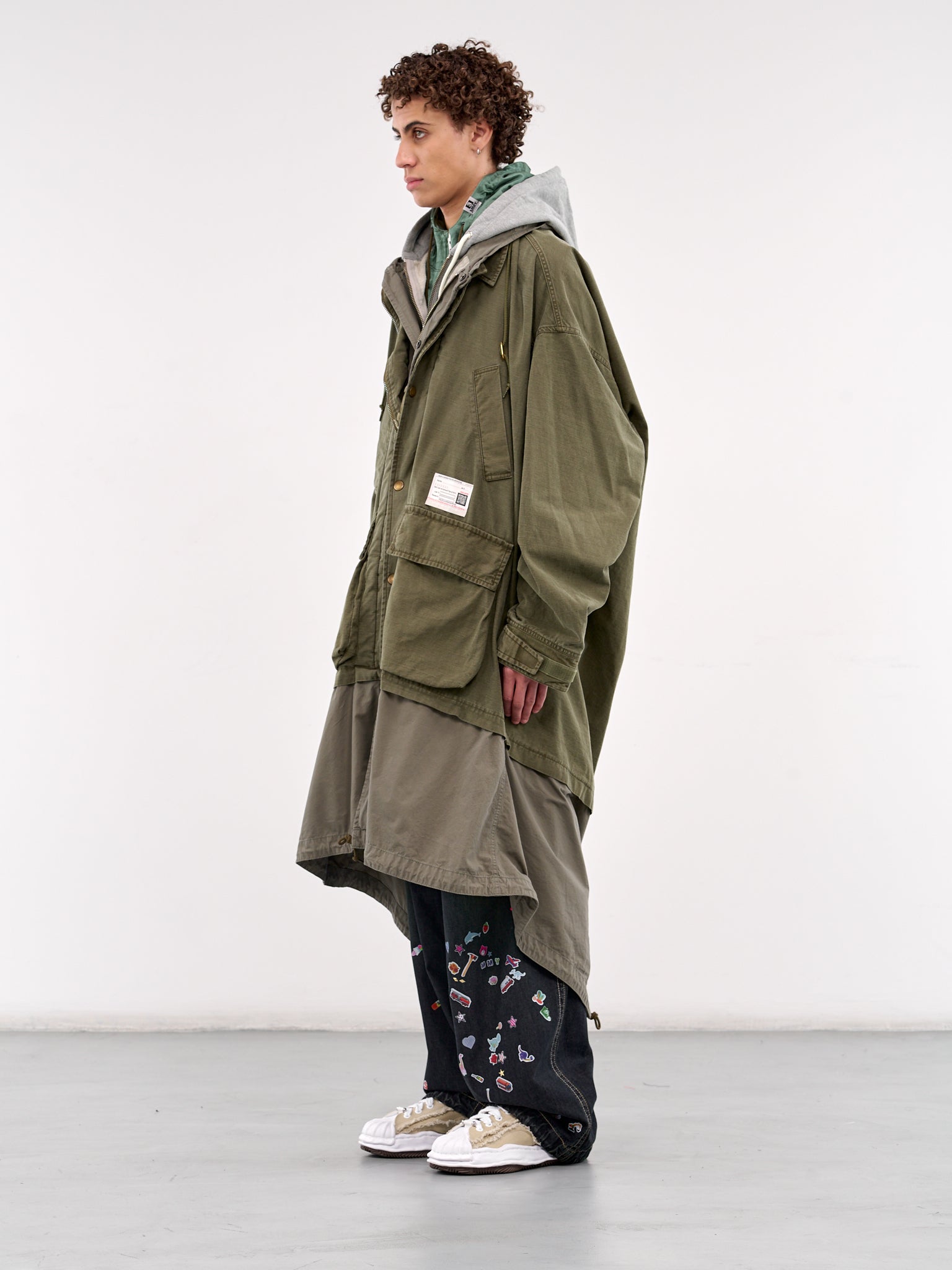 Layered Military Coat (A14CT041-KHAKI)