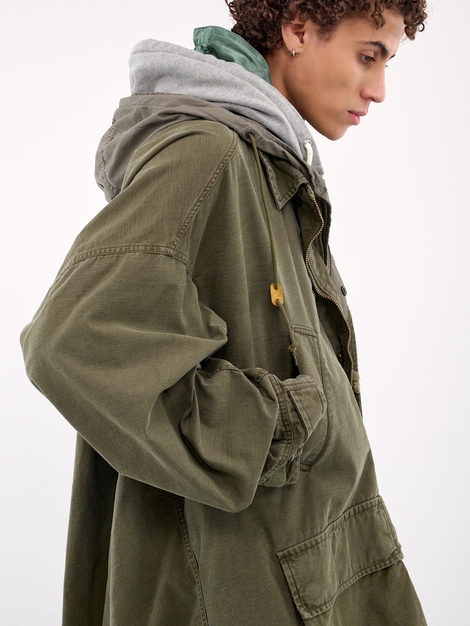 Layered Military Coat (A14CT041-KHAKI)