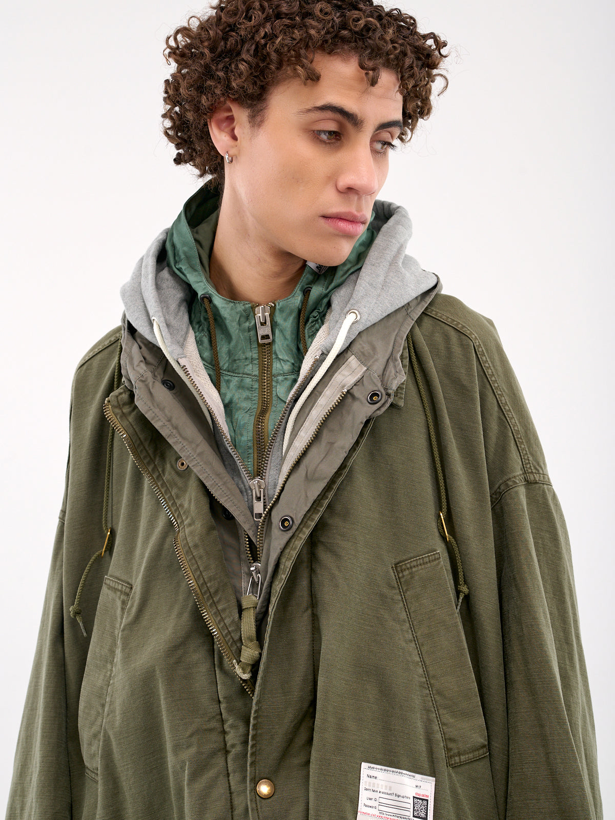 Layered Military Coat (A14CT041-KHAKI)