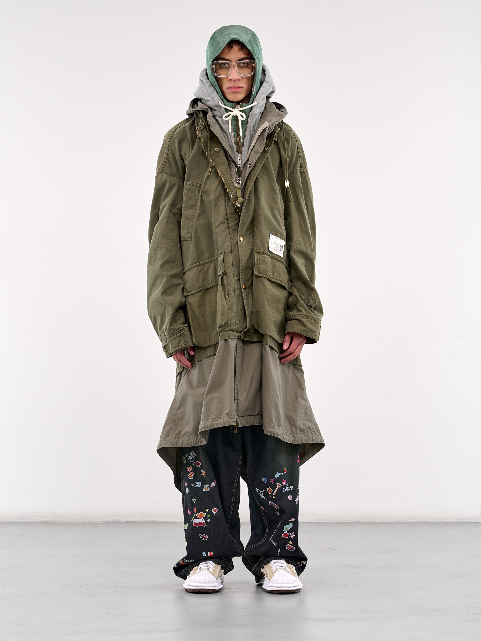 Layered Military Coat (A14CT041-KHAKI)