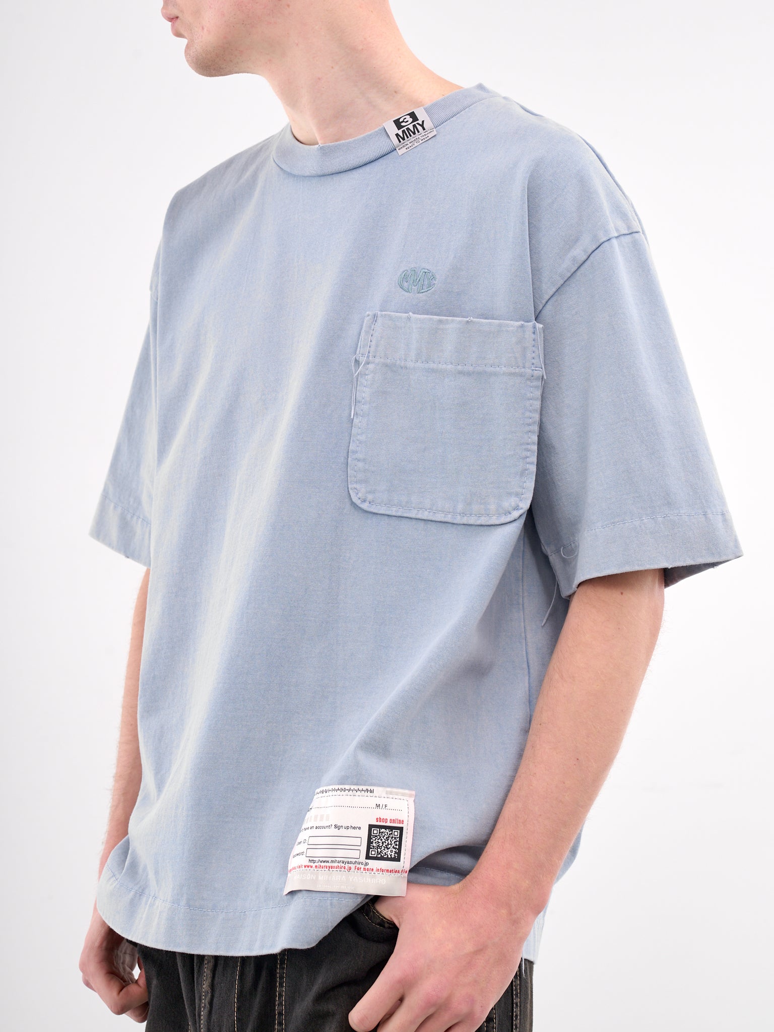 Oversized Pocket Tee (A14TS601-BLUE)