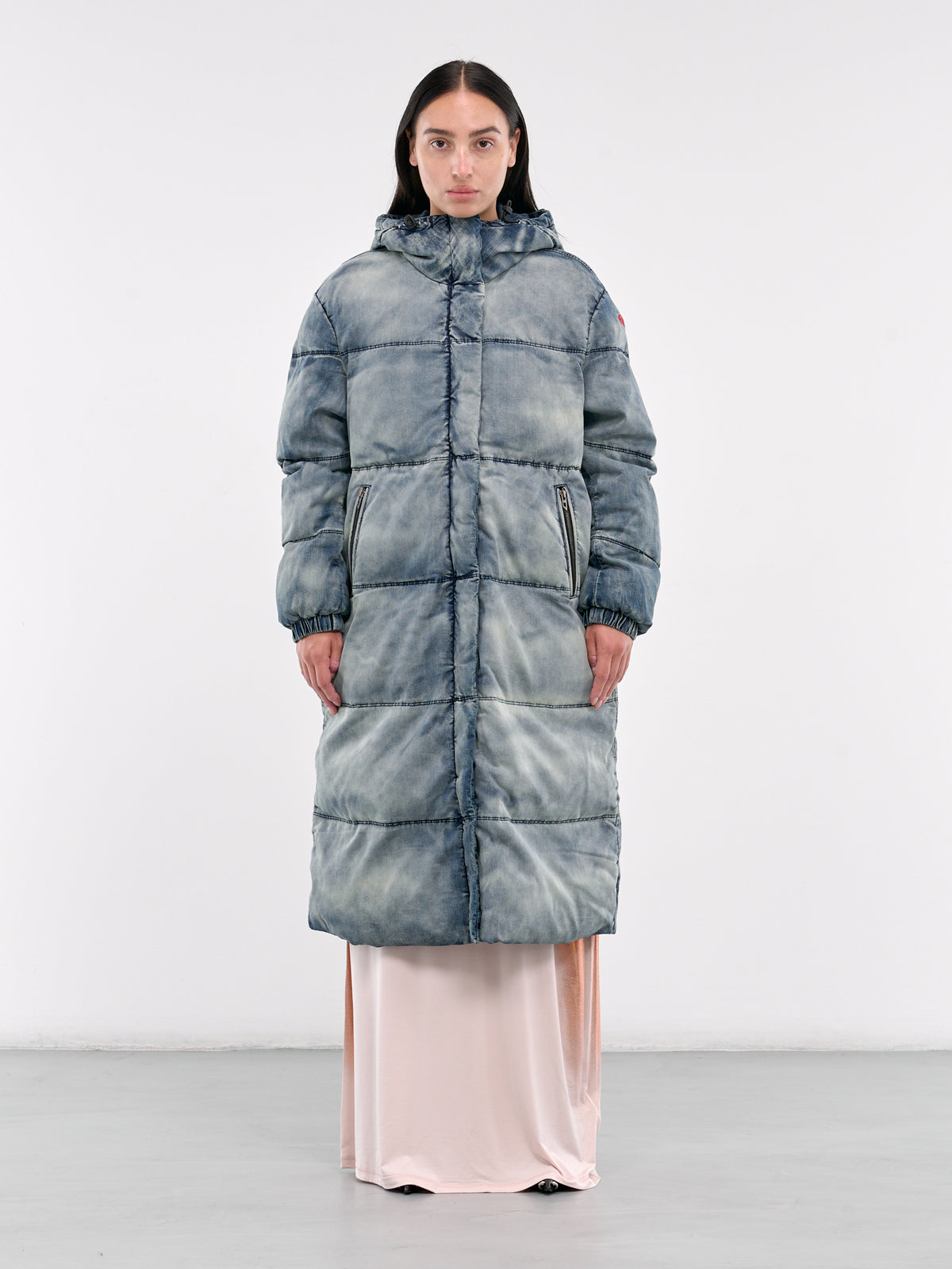 Denim Puffer Coat (A15347-0SKAI-DENIM)