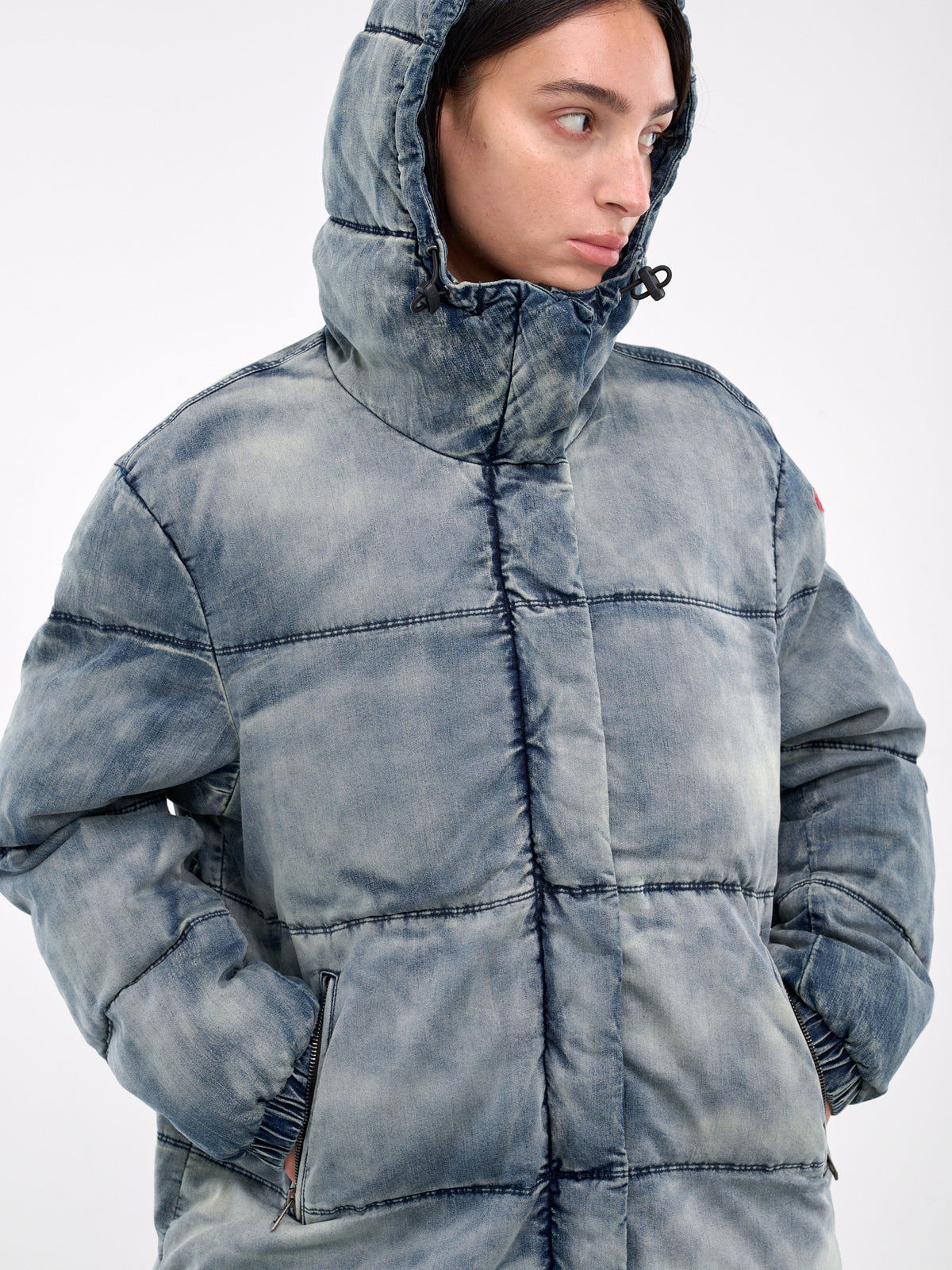 Denim Puffer Coat (A15347-0SKAI-DENIM)