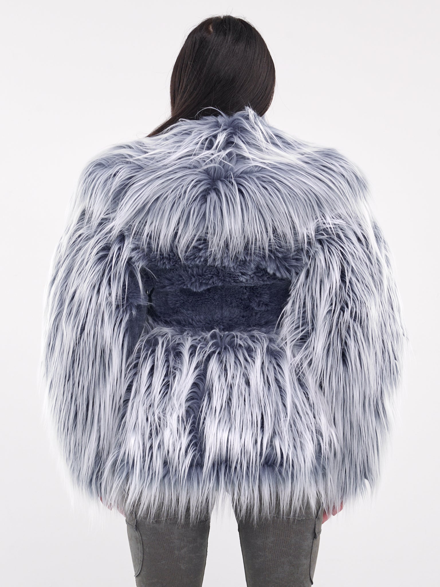 Faux Fur Jacket (A16453-0KNAB-BLUE)