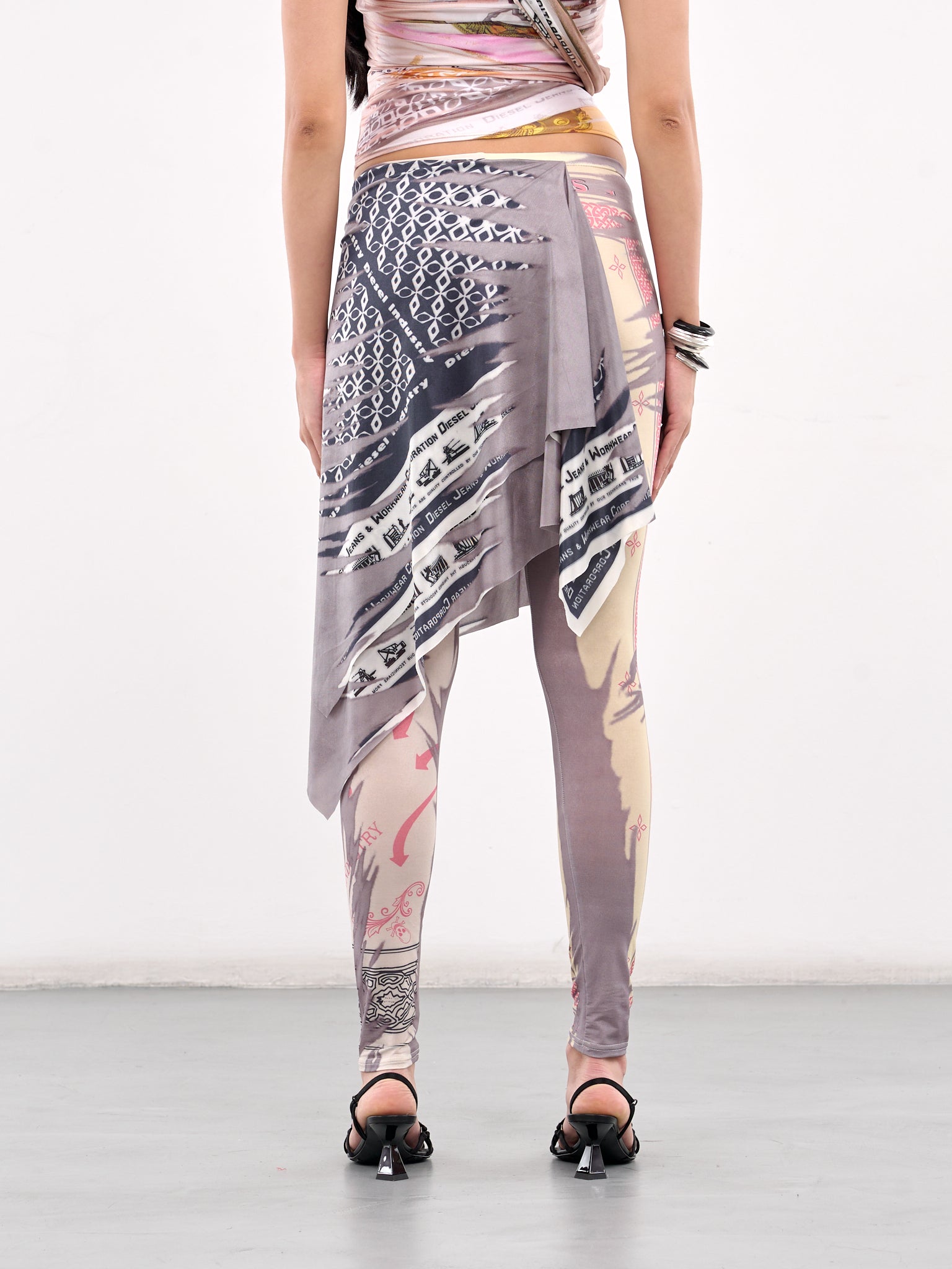 Wrap Skirt Leggings (A18208-0KIBH-BLUE-MULTI)