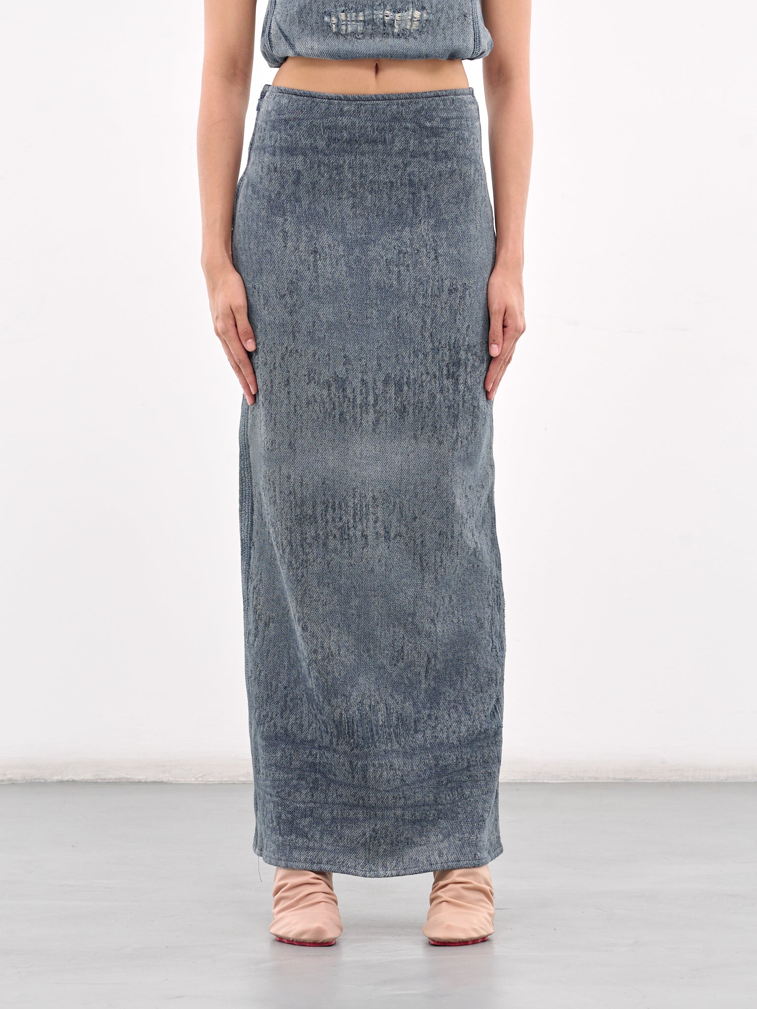 Denim Maxi Skirt (A18934-068RQ-DENIM0