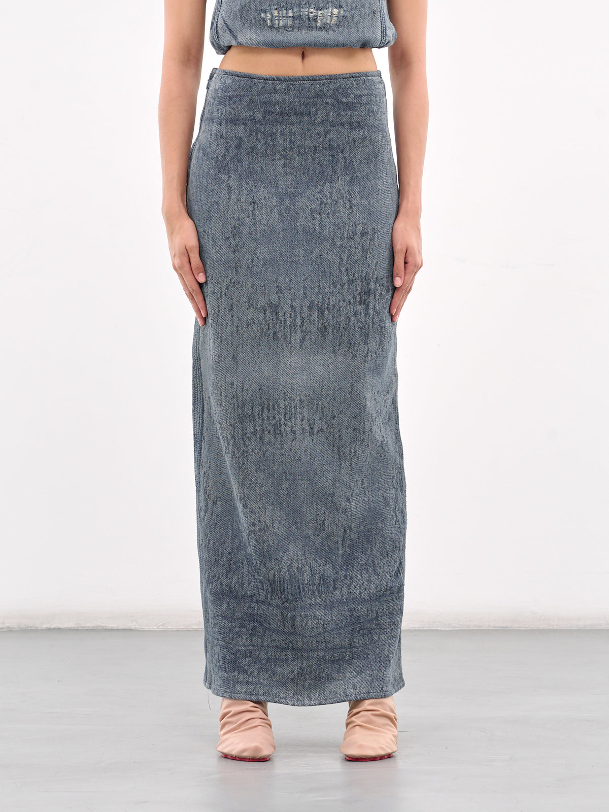 Denim Maxi Skirt (A18934-068RQ-DENIM0