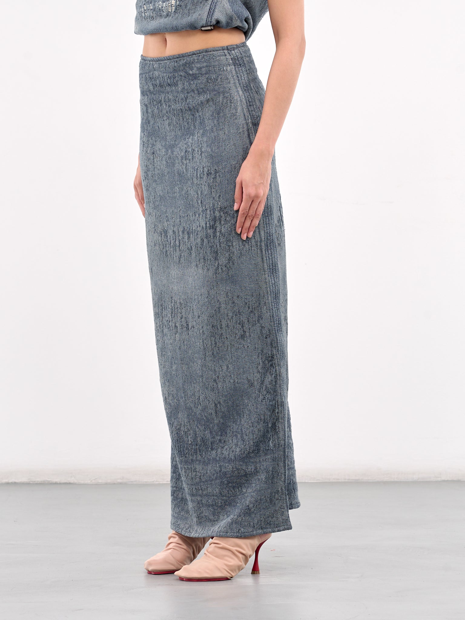 Denim Maxi Skirt (A18934-068RQ-DENIM0