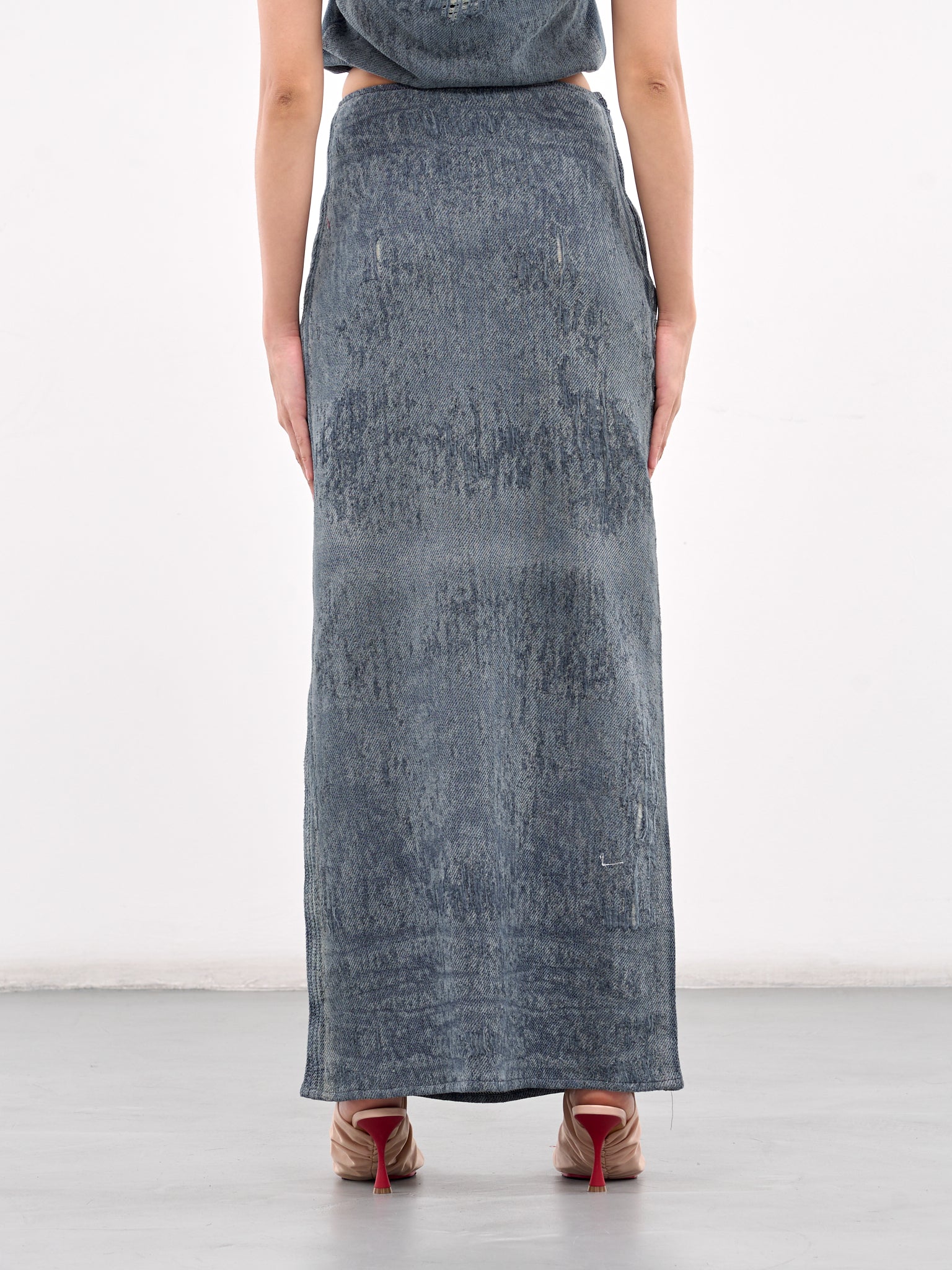 Denim Maxi Skirt (A18934-068RQ-DENIM0