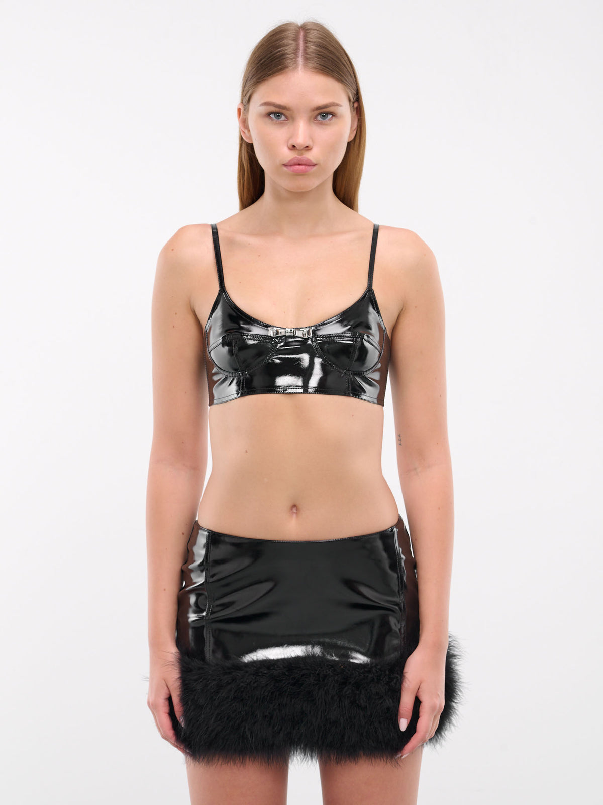 BLUMARINE Patent Leather Bra | H. Lorenzo - front