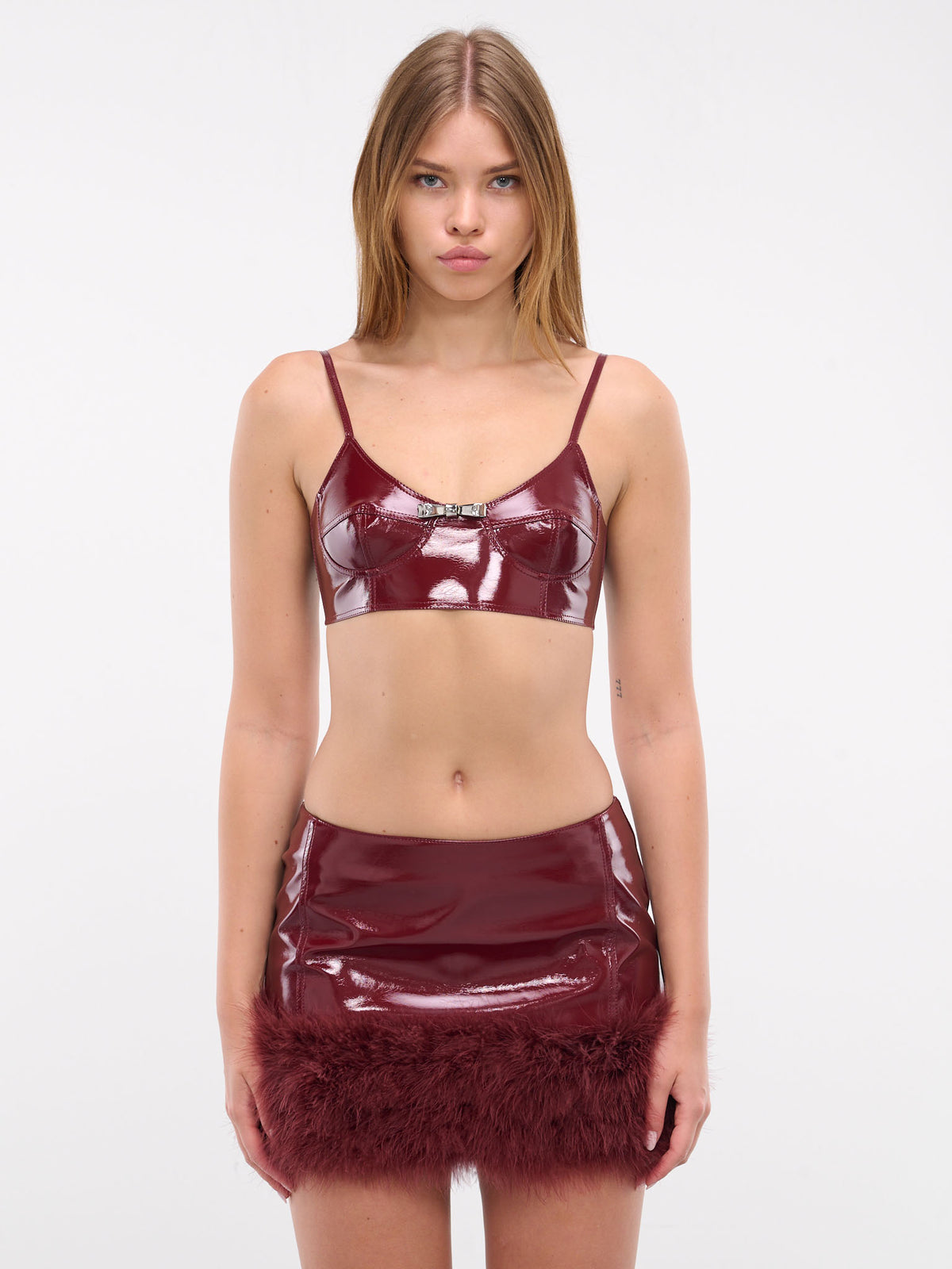 BLUMARINE Patent Leather Bra | H. Lorenzo - front