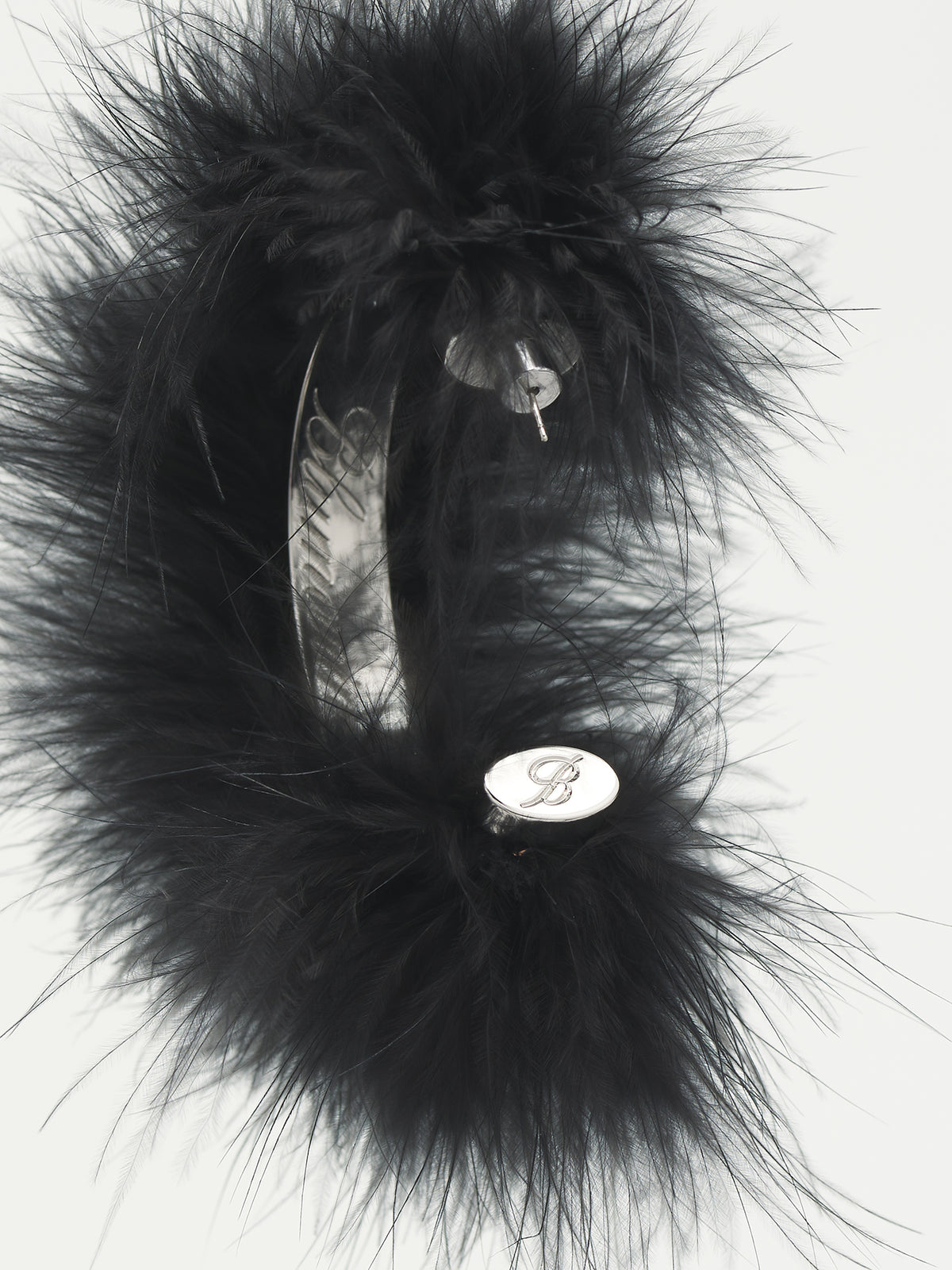 Feather Earrings (A42-2W71A-BLACK)