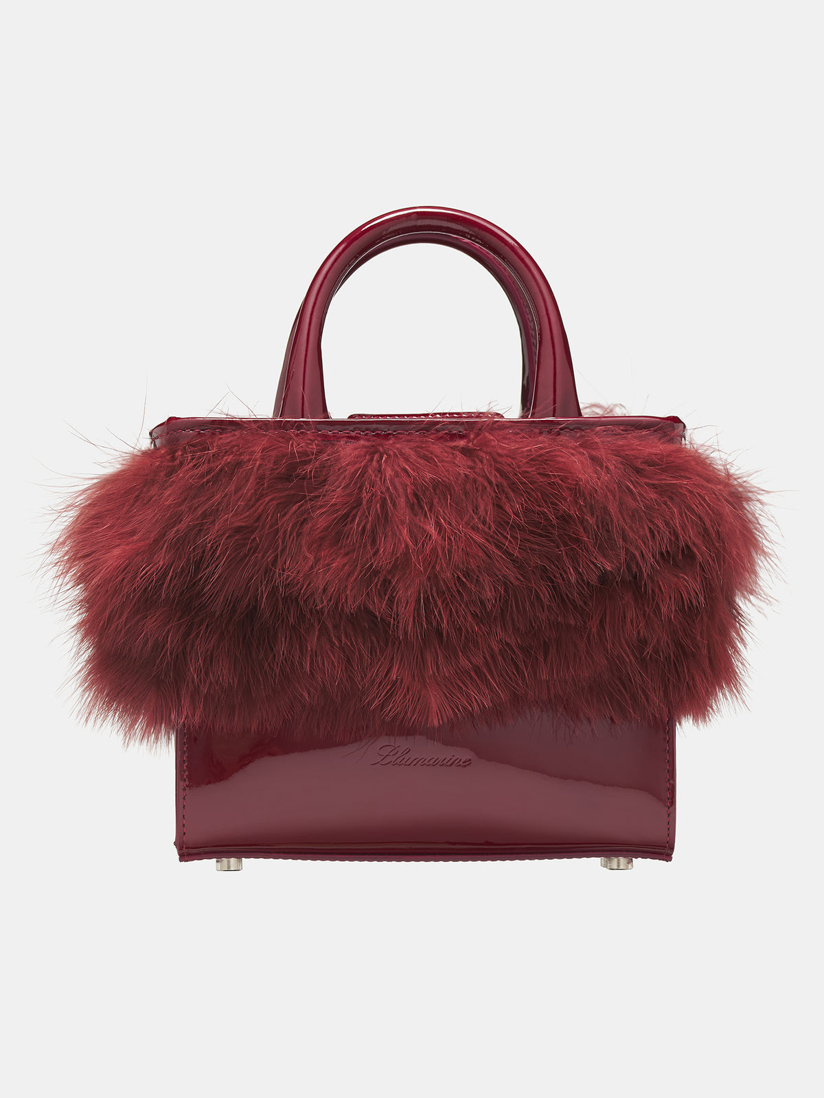 Mini Feather Tote Bag (A4H-HW047A-N0727-BURGUNDY)