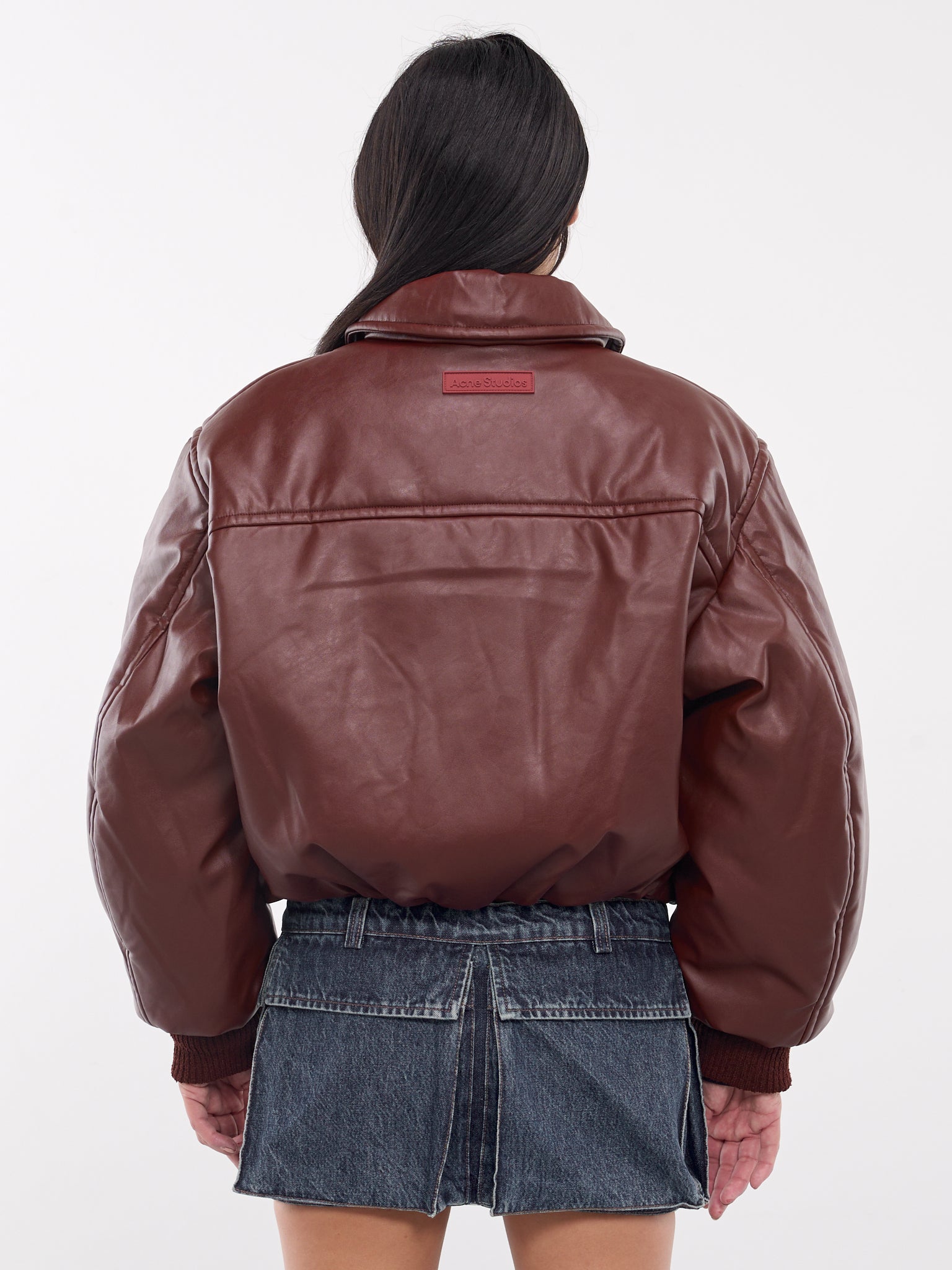 Coated Bomber Jacket (A90570-BPW-DARK-BURGUNDY)