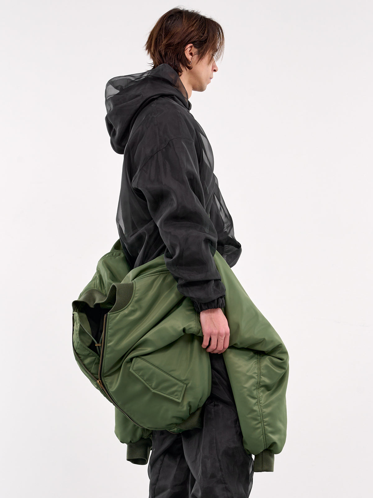 WE11DONE Bomber Jacket Bag | H. Lorenzo - front