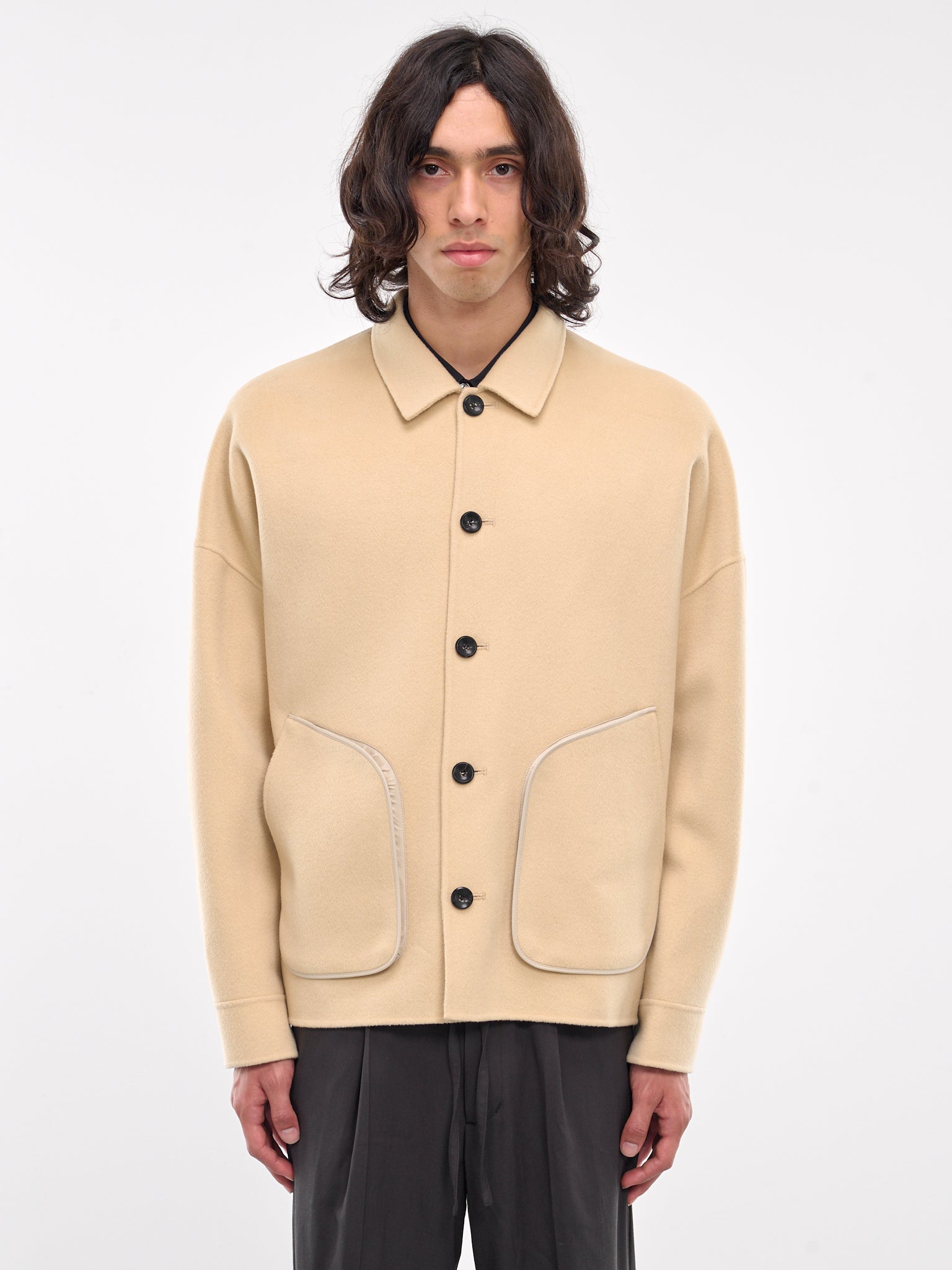 Wool-Cashmere Jacket (AB42-003-OFF-WHITE)